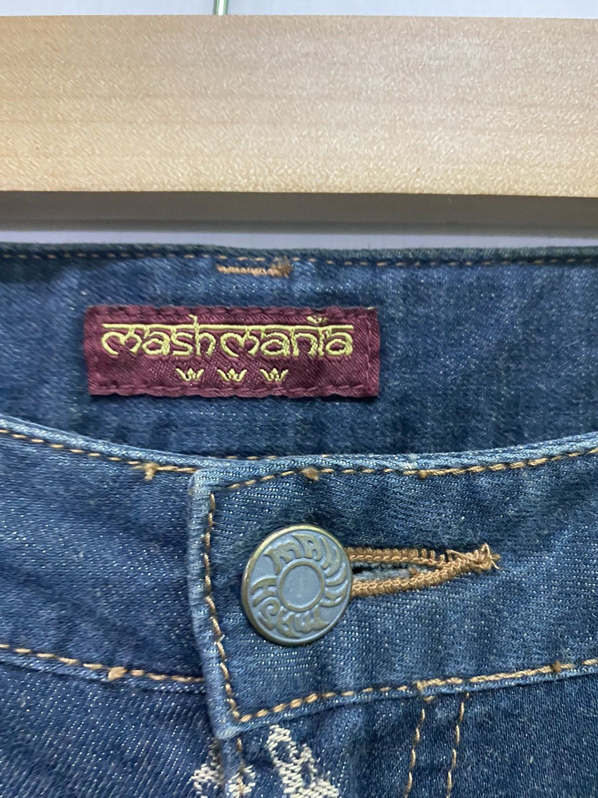 Designer × Japanese Brand Embroidered Dragon Design MASH MANIA Low Rise Light Pant Size US 30 / EU 46 - 6 Thumbnail