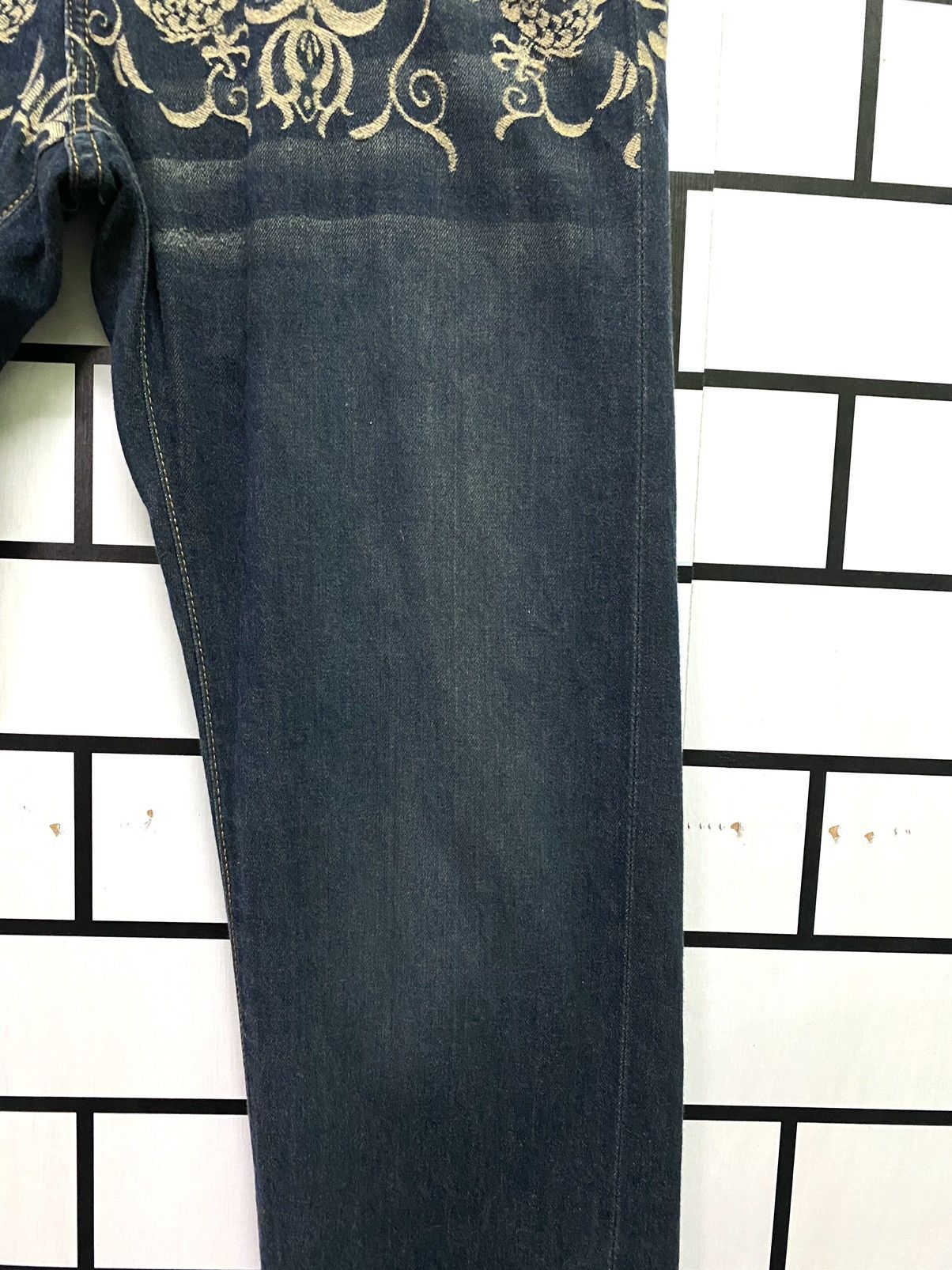 Designer × Japanese Brand Embroidered Dragon Design MASH MANIA Low Rise Light Pant Size US 30 / EU 46 - 10 Thumbnail