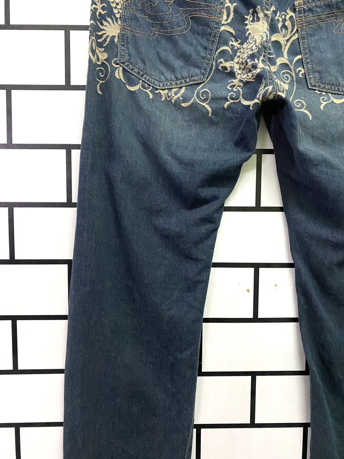 Designer × Japanese Brand Embroidered Dragon Design MASH MANIA Low Rise Light Pant Size US 30 / EU 46 - 14 Thumbnail