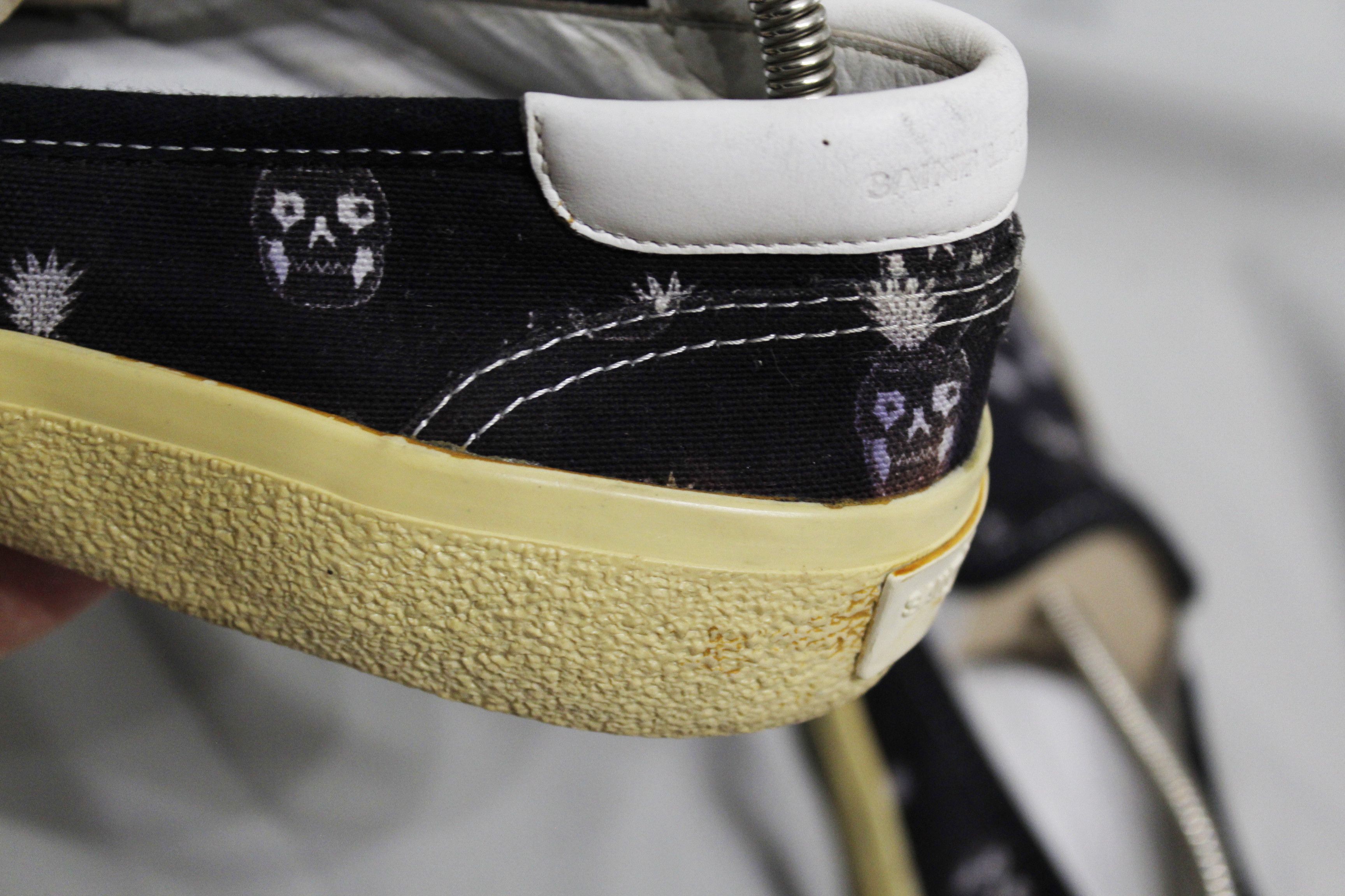 Saint Laurent Paris Saint Laurent Paris Skull Pineapple Plimsolls Slip Ons Size US 5.5 / EU 38 - 12 Thumbnail