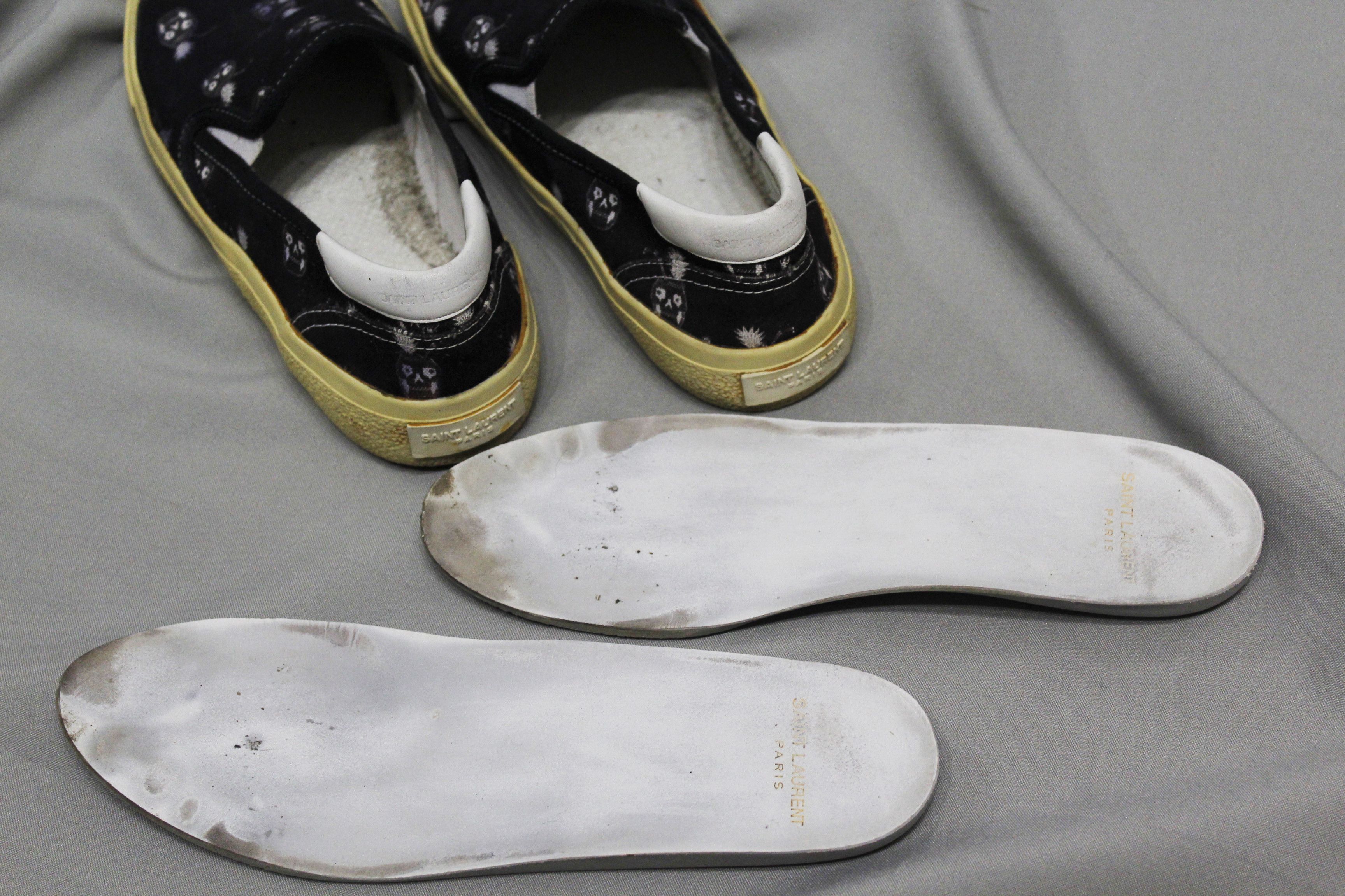 Saint Laurent Paris Saint Laurent Paris Skull Pineapple Plimsolls Slip Ons Size US 5.5 / EU 38 - 15 Thumbnail