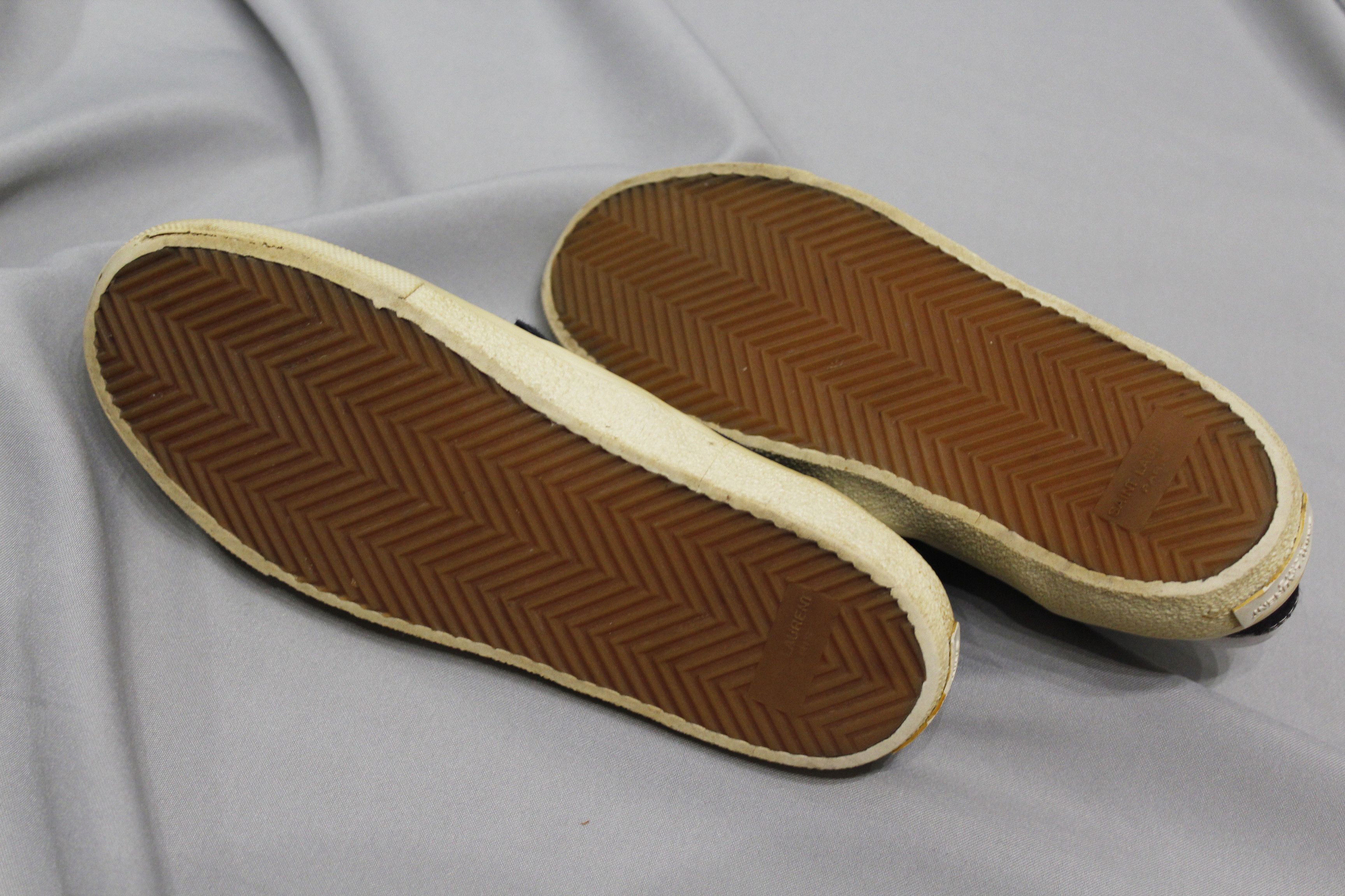 Saint Laurent Paris Saint Laurent Paris Skull Pineapple Plimsolls Slip Ons Size US 5.5 / EU 38 - 9 Thumbnail