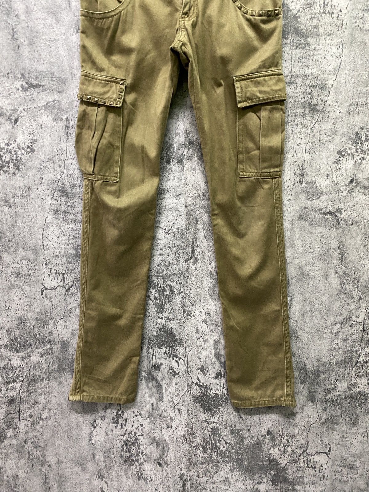 Designer × Japanese Brand Japan CaRgo MOUSSY Studs Low Rise Zipper Ankle Pants Size US 30 / EU 46 - 8 Thumbnail