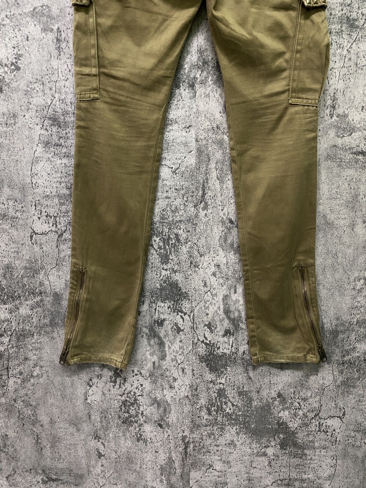 Designer × Japanese Brand Japan CaRgo MOUSSY Studs Low Rise Zipper Ankle Pants Size US 30 / EU 46 - 16 Thumbnail