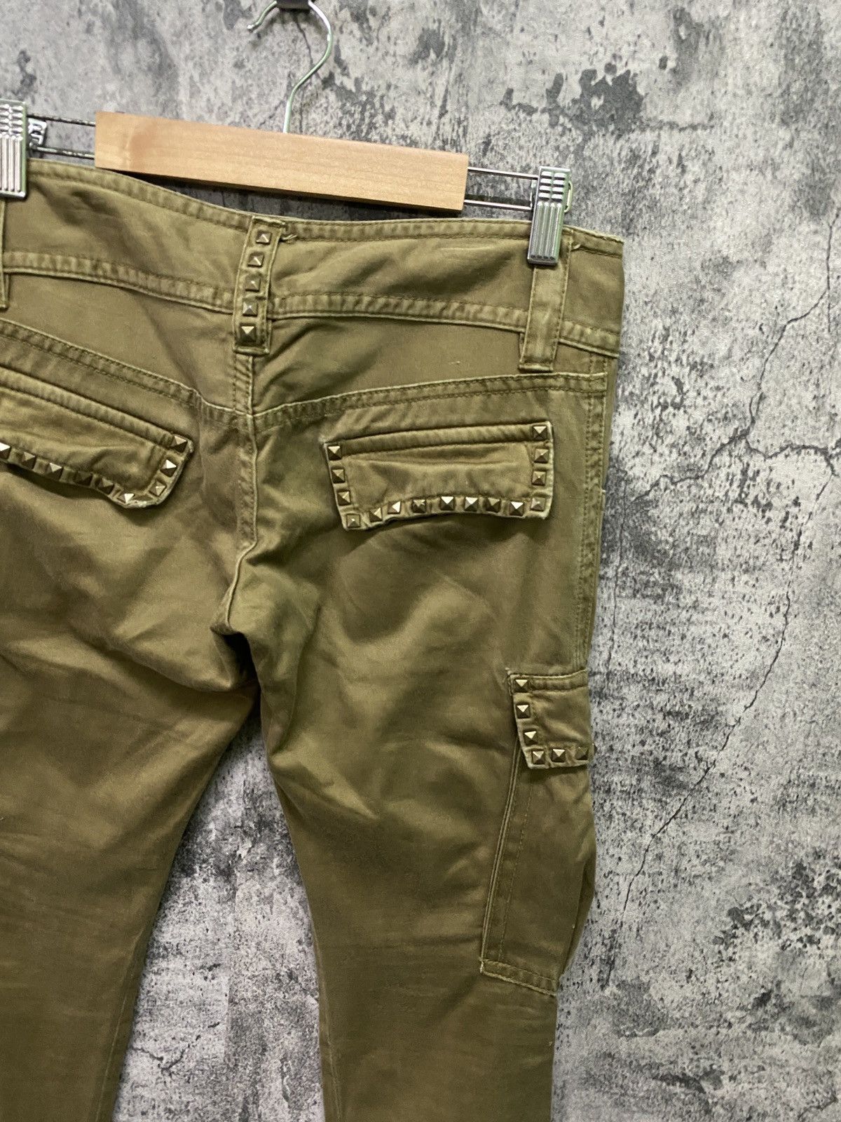 Designer × Japanese Brand Japan CaRgo MOUSSY Studs Low Rise Zipper Ankle Pants Size US 30 / EU 46 - 13 Thumbnail