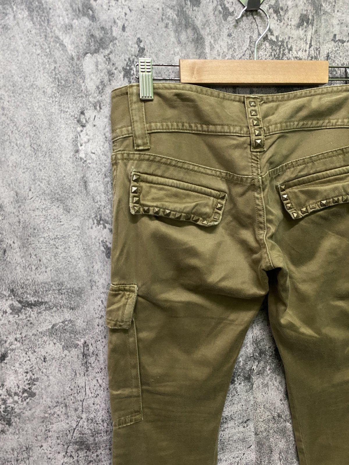 Designer × Japanese Brand Japan CaRgo MOUSSY Studs Low Rise Zipper Ankle Pants Size US 30 / EU 46 - 12 Thumbnail