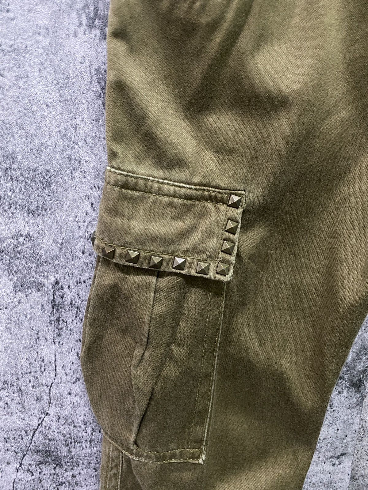 Designer × Japanese Brand Japan CaRgo MOUSSY Studs Low Rise Zipper Ankle Pants Size US 30 / EU 46 - 10 Thumbnail