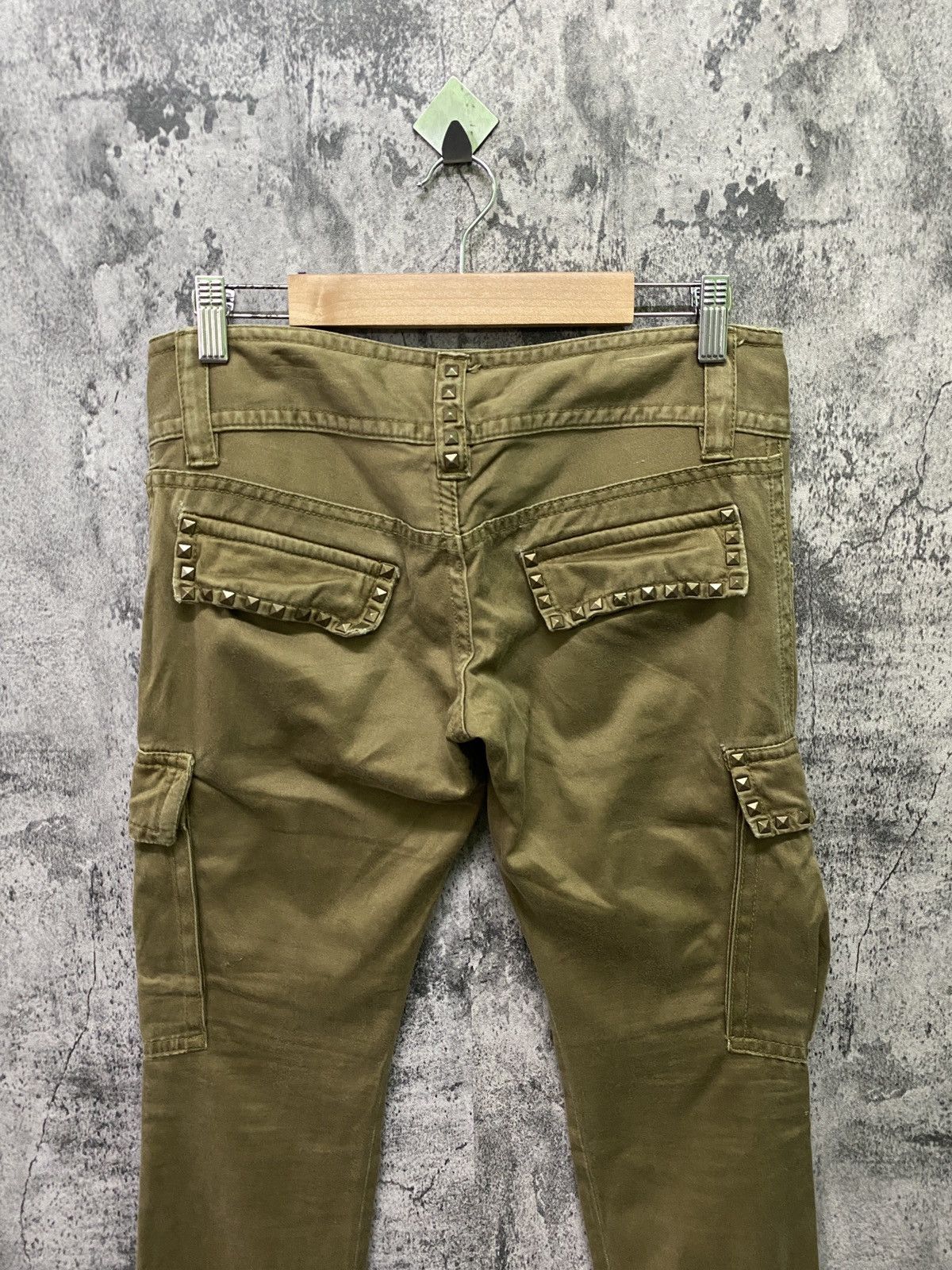 Designer × Japanese Brand Japan CaRgo MOUSSY Studs Low Rise Zipper Ankle Pants Size US 30 / EU 46 - 11 Thumbnail