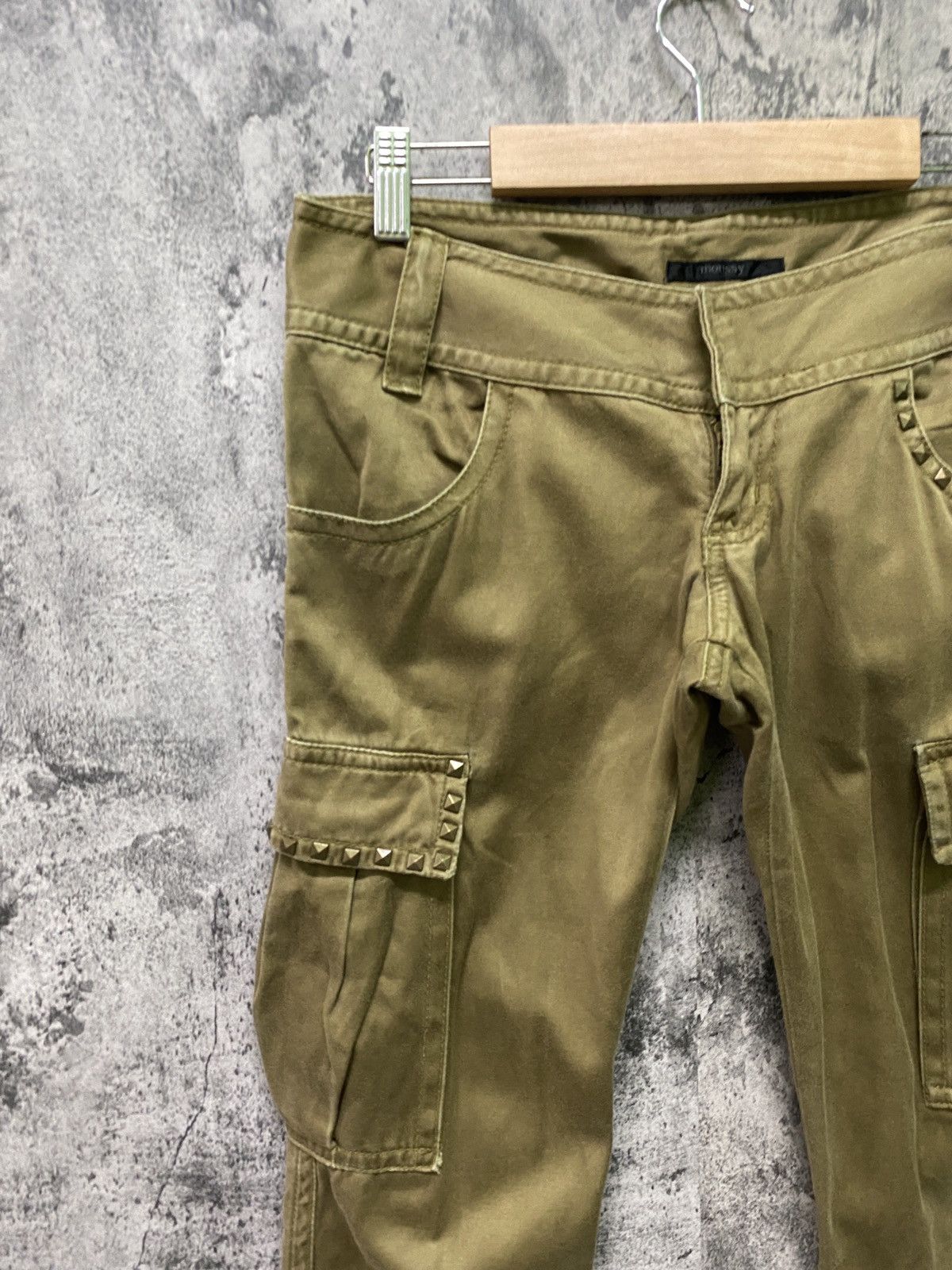 Designer × Japanese Brand Japan CaRgo MOUSSY Studs Low Rise Zipper Ankle Pants Size US 30 / EU 46 - 4 Thumbnail