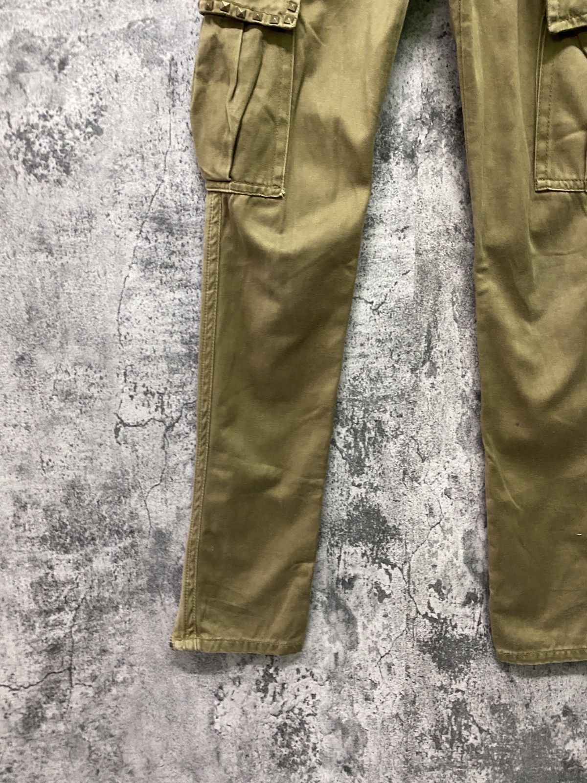 Designer × Japanese Brand Japan CaRgo MOUSSY Studs Low Rise Zipper Ankle Pants Size US 30 / EU 46 - 6 Thumbnail