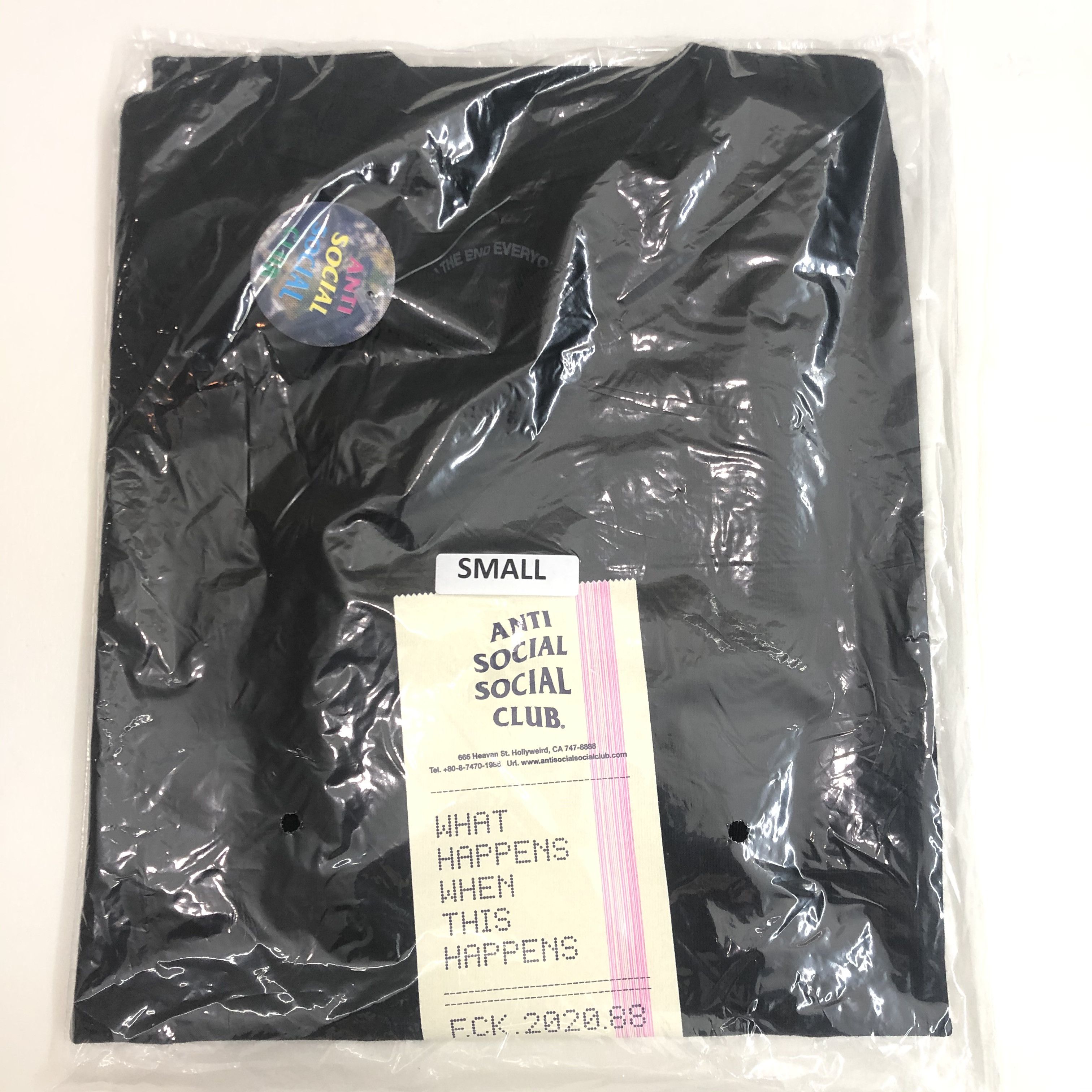 Anti Social Social Club DS ASSC Read Receipts Black Tee FTP FOG CDG BAPE KITH KAWS Size US S / EU 44-46 / 1 - 3 Thumbnail