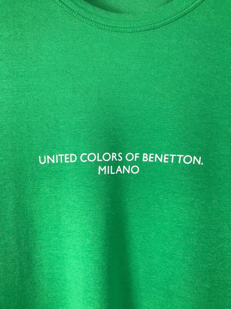 Benetton United Colors of Benetton green tee Size US L / EU 52-54 / 3 - 3 Thumbnail