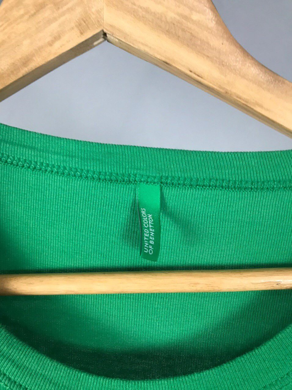 Benetton United Colors of Benetton green tee Size US L / EU 52-54 / 3 - 4 Thumbnail