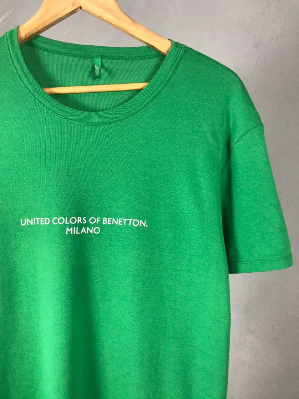 Benetton United Colors of Benetton green tee Size US L / EU 52-54 / 3 - 2 Thumbnail