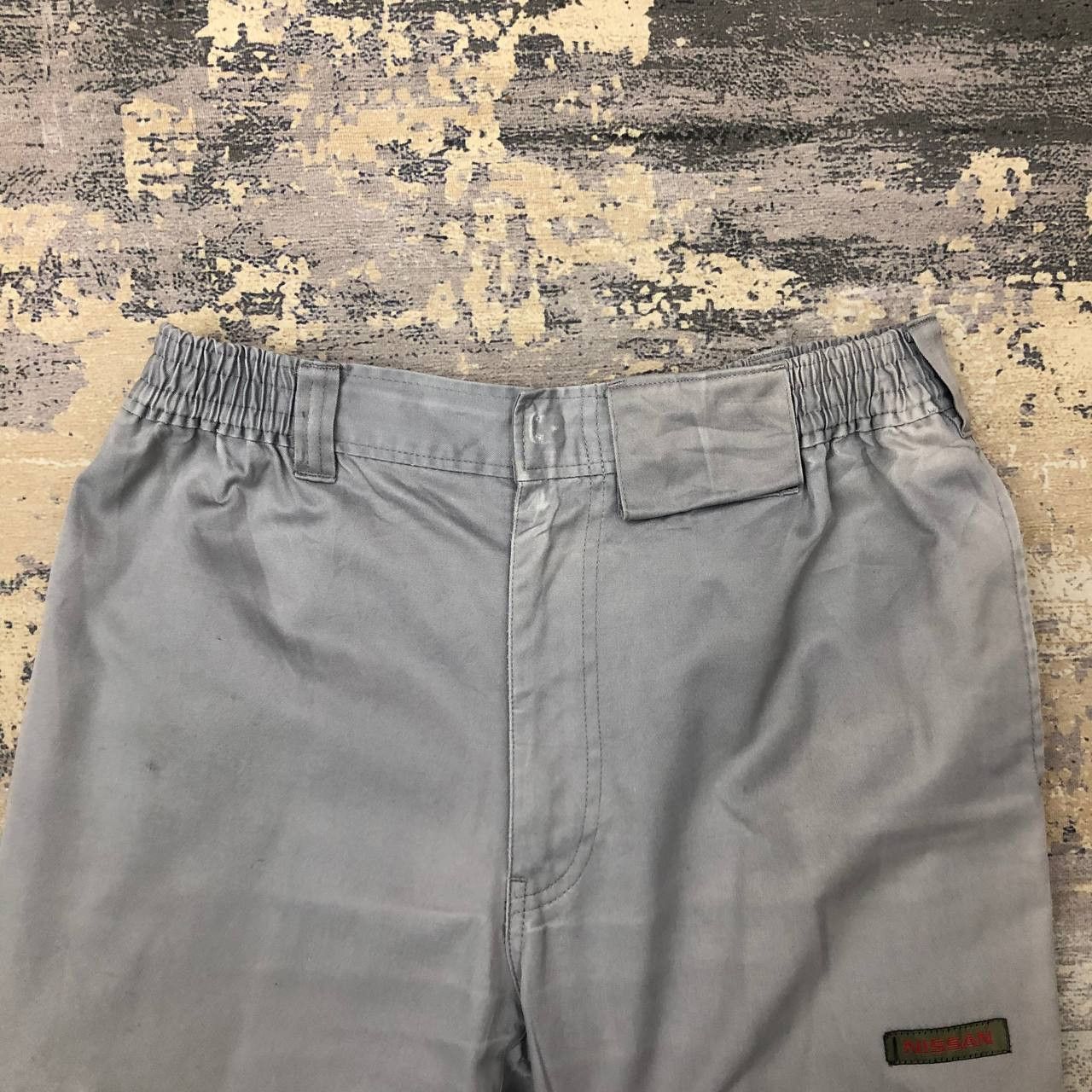 Japanese Brand P10 SUN FADED NISSAN UNIFORM WORK PANTS Size US 31 - 7 Thumbnail