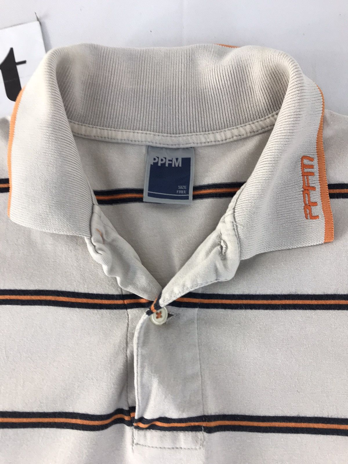 PPFM × Vintage Vintage Ppfm Design Striped Polo Shirt Size US M / EU 48-50 / 2 - 4 Thumbnail