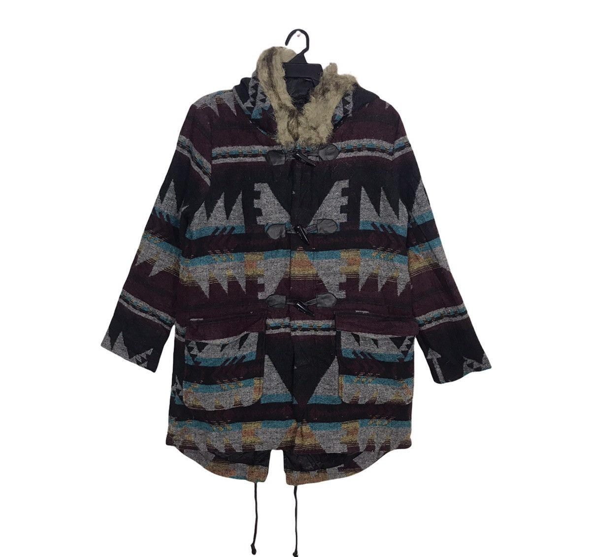 Japanese Brand 291295 LABO Jacket Abstract Aztec Navajo Design Size US M / EU 48-50 / 2 - 1 Thumbnail