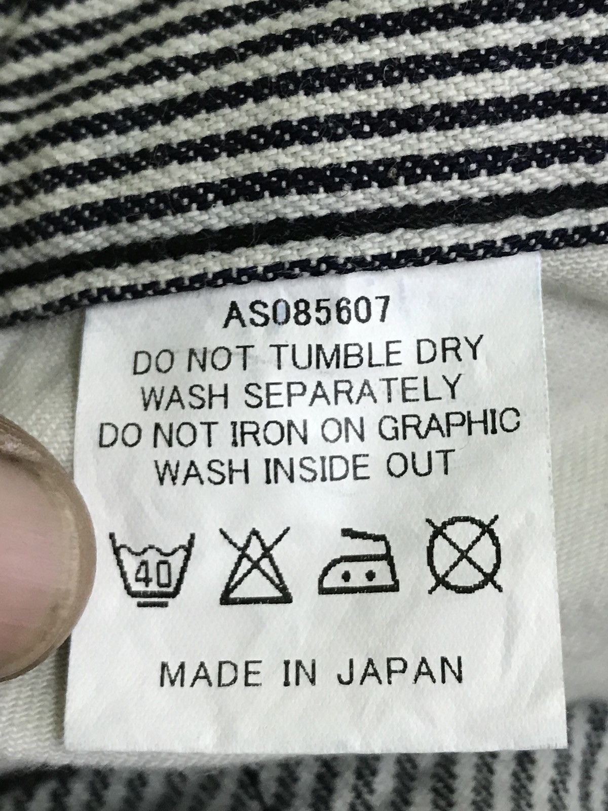 ANDSUNS And Suns Hickory Work Wear Striped Pants Made in Japan Size US 32 / EU 48 - 11 Thumbnail