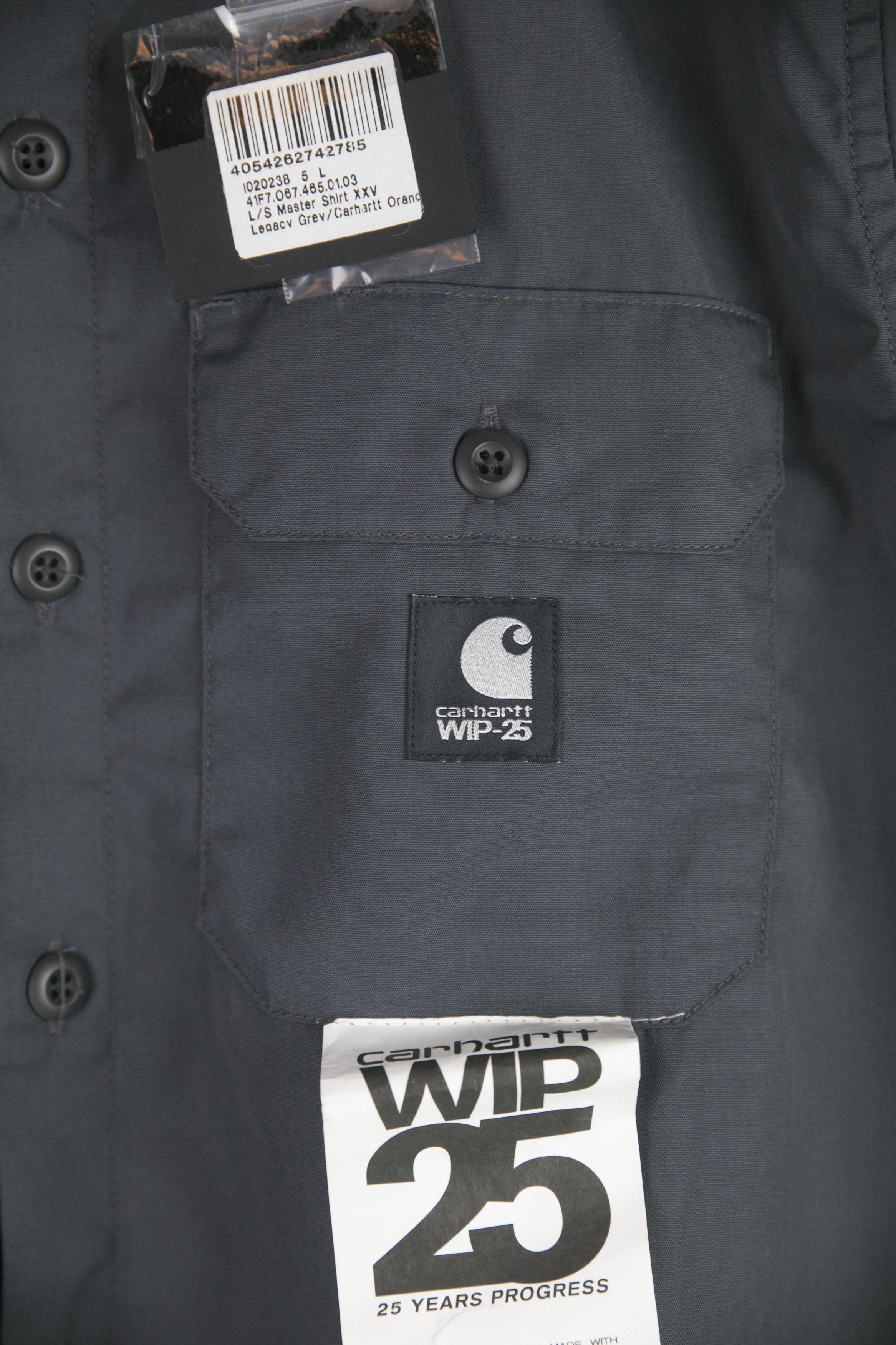 Carhartt Wip Carhartt WIP 25 MASTER SHIRT XXV Legacy Grey Size L Size US L / EU 52-54 / 3 - 3 Thumbnail