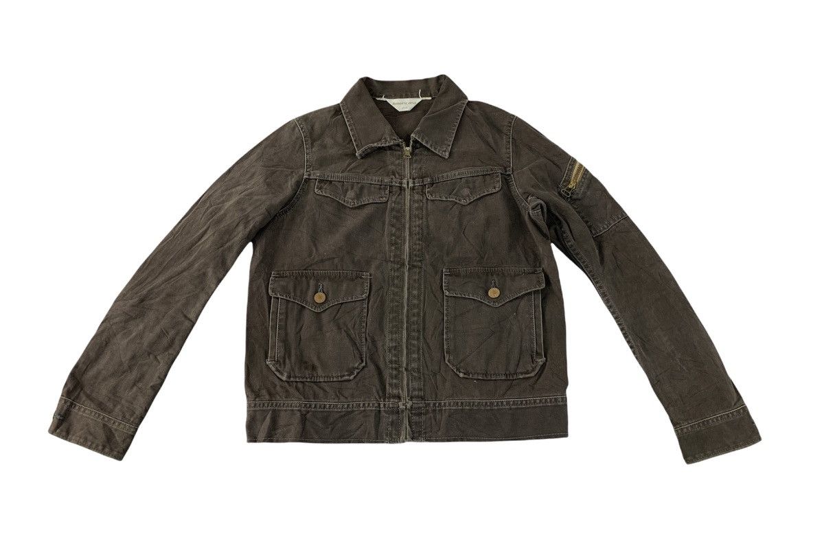 Japanese Brand Vintage Trucker Jacket Americana Japan Zipper Double Pocket Size S / US 4 / IT 40 - 1 Thumbnail