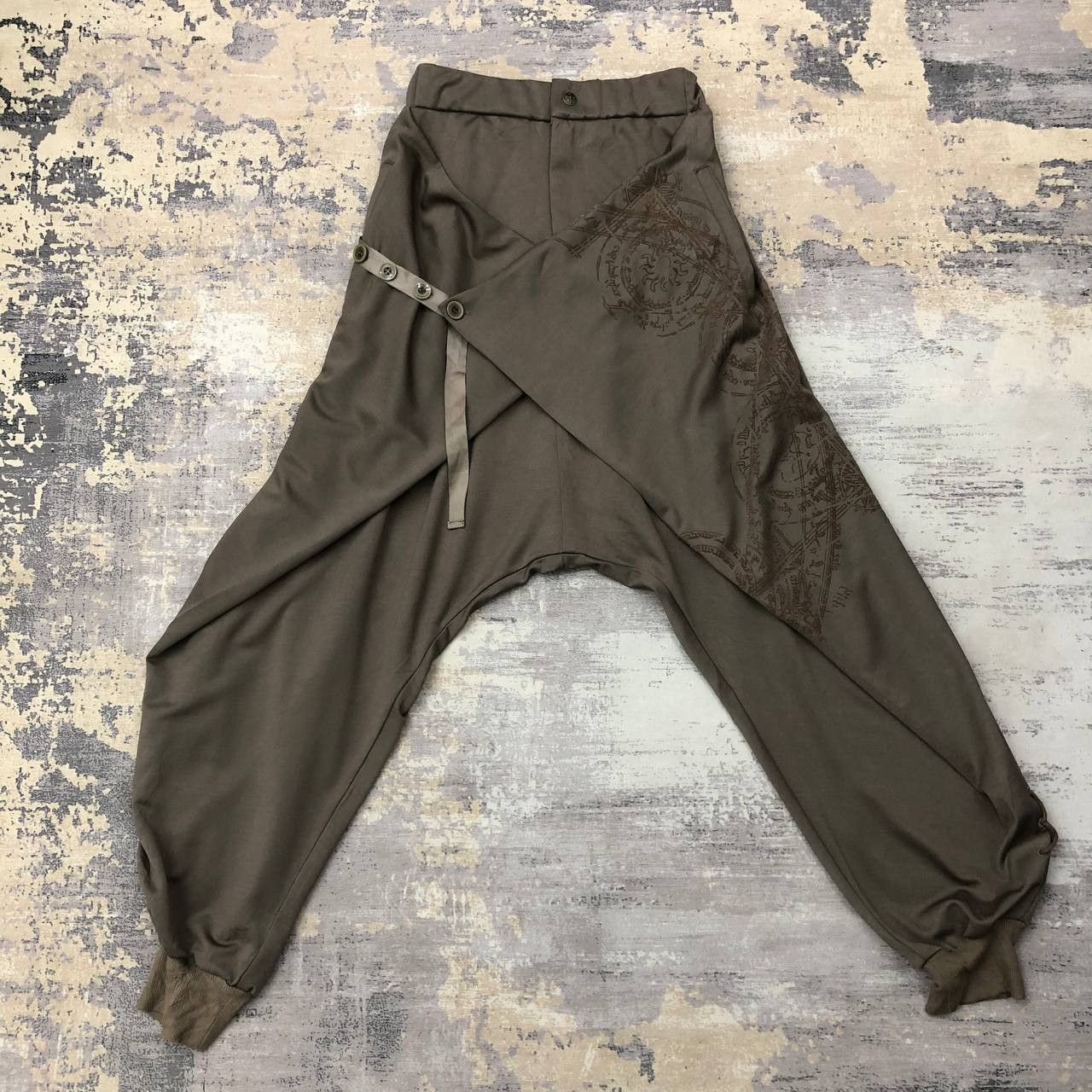 Japanese Brand P16 OZZ CONTE DESIGNER JAPAN PUNK PANTS W30-34 inch Size 30" / US 8 / IT 44 - 1 Thumbnail