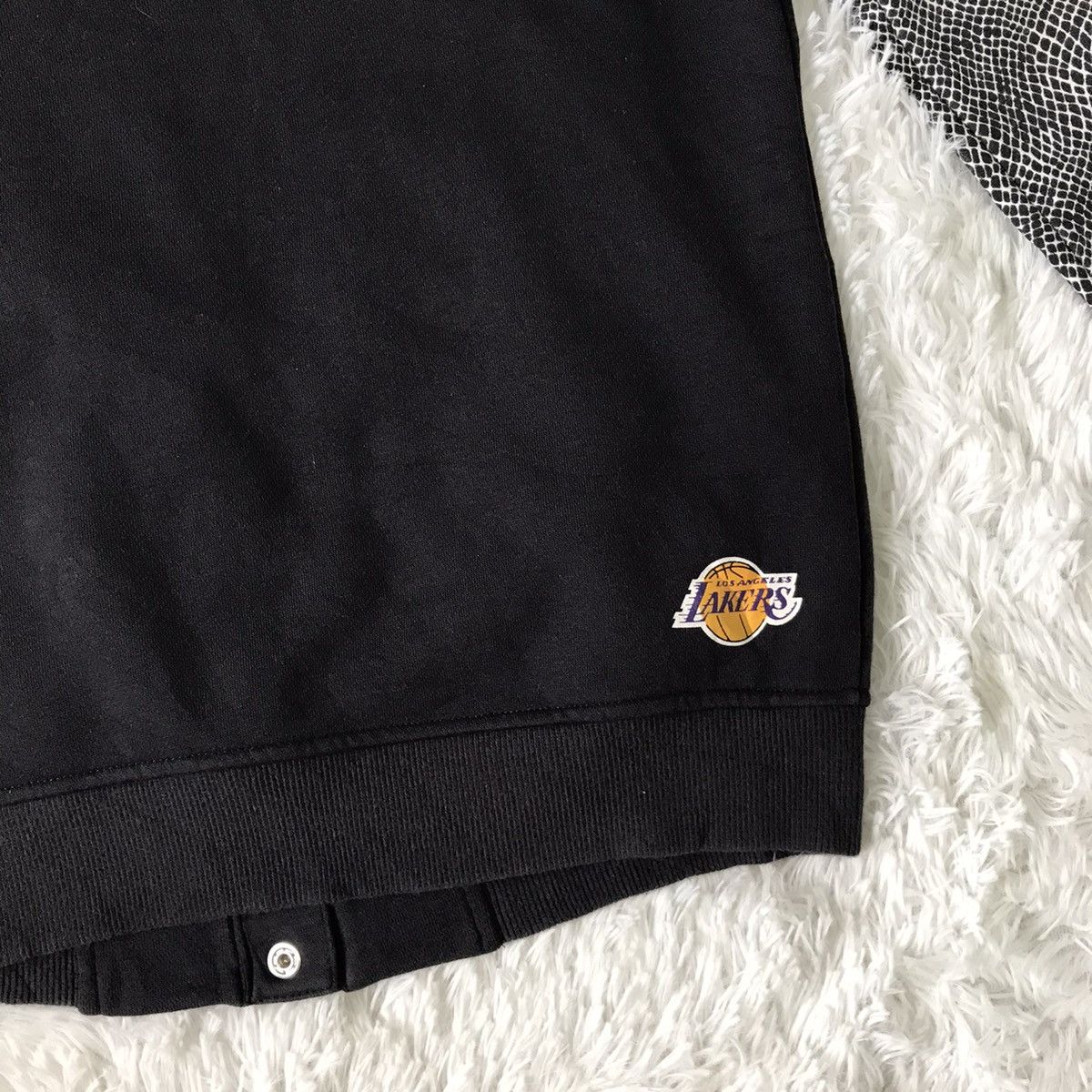 Adidas × NBA Lakers Adidas Snap Sweater Jacket Polka Sleeve Size US M / EU 48-50 / 2 - 14 Thumbnail