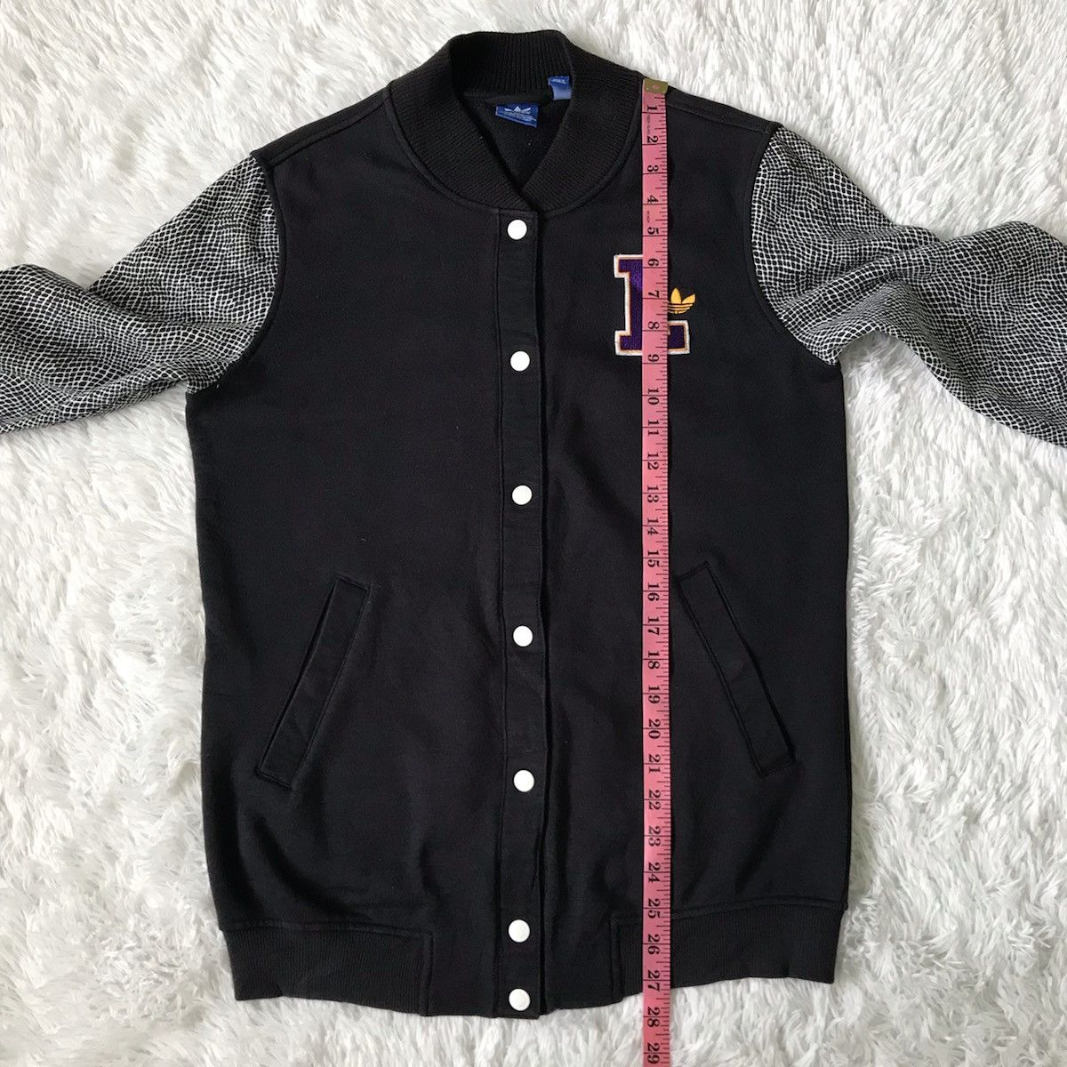 Adidas × NBA Lakers Adidas Snap Sweater Jacket Polka Sleeve Size US M / EU 48-50 / 2 - 23 Thumbnail
