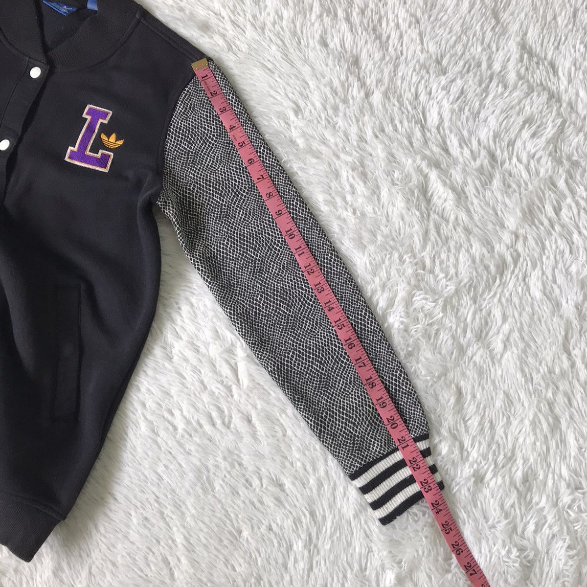 Adidas × NBA Lakers Adidas Snap Sweater Jacket Polka Sleeve Size US M / EU 48-50 / 2 - 25 Thumbnail