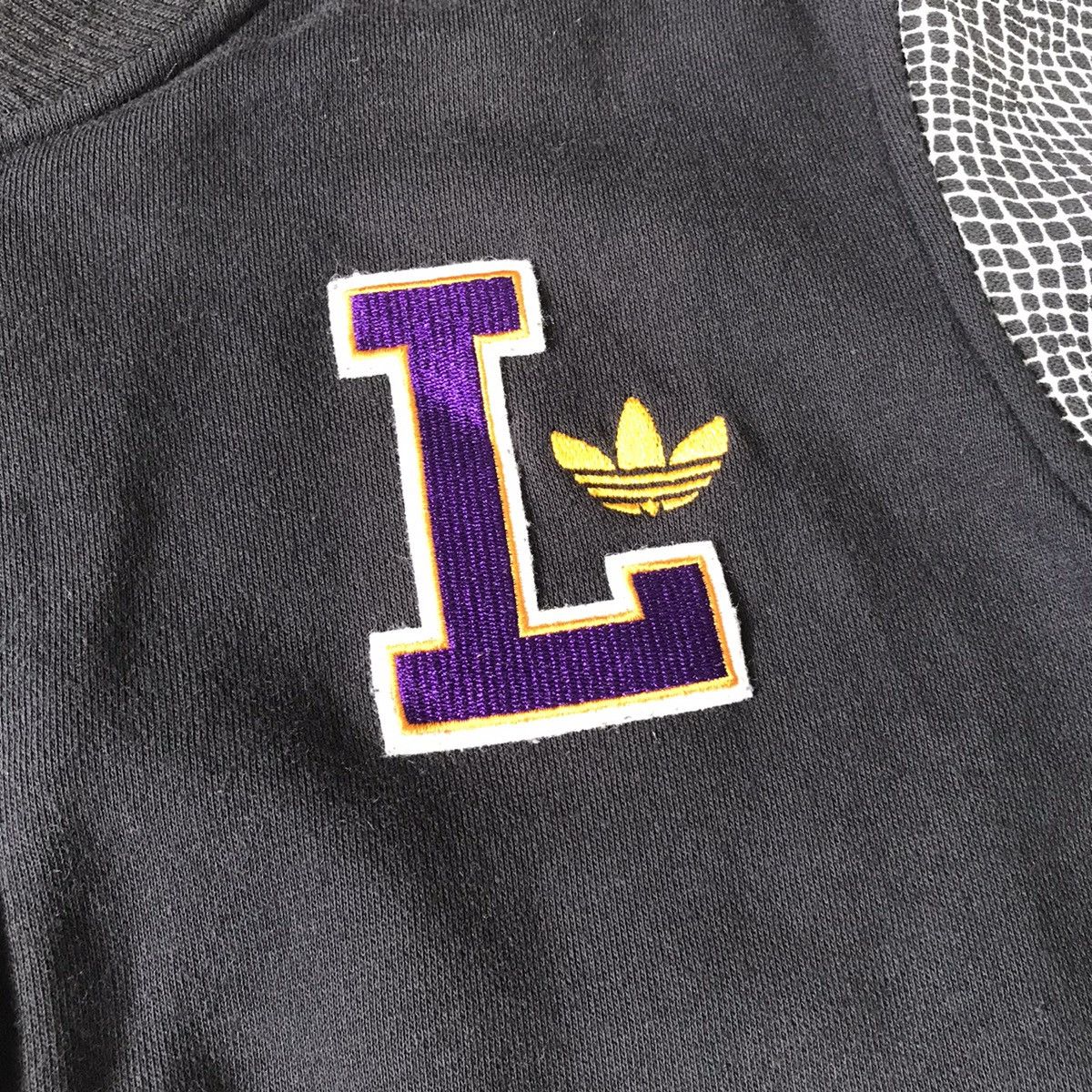 Adidas × NBA Lakers Adidas Snap Sweater Jacket Polka Sleeve Size US M / EU 48-50 / 2 - 10 Thumbnail