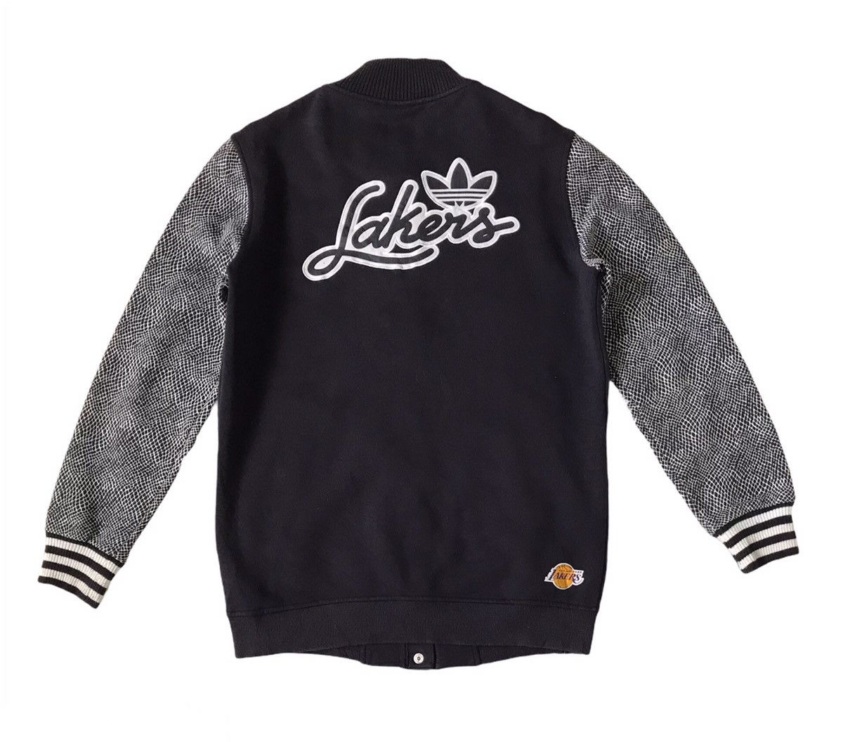 Adidas × NBA Lakers Adidas Snap Sweater Jacket Polka Sleeve Size US M / EU 48-50 / 2 - 2 Thumbnail