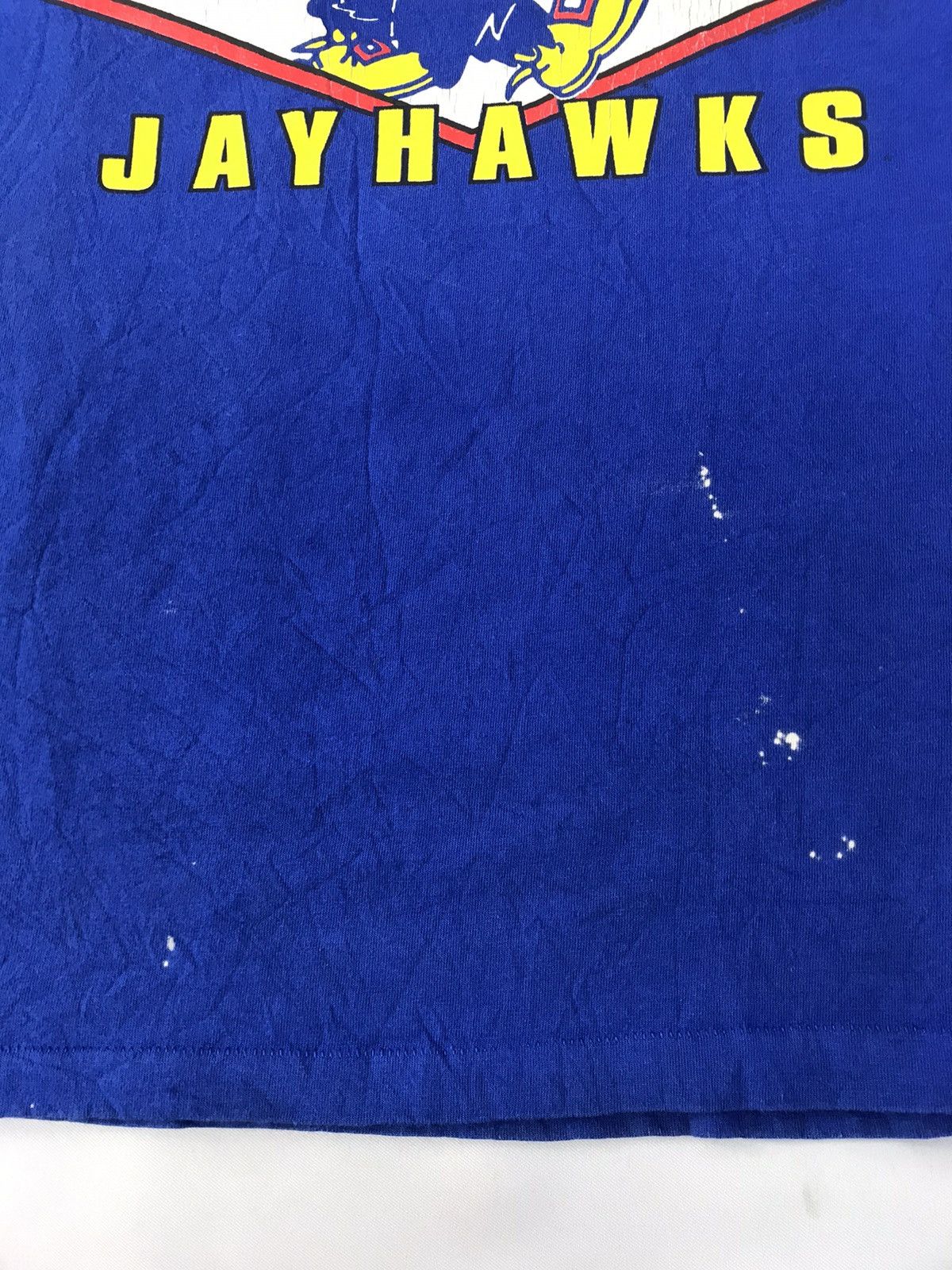 NBA × Vintage University Of Kansas Jawhawk Basketball Team Printed Tee Size US L / EU 52-54 / 3 - 10 Thumbnail