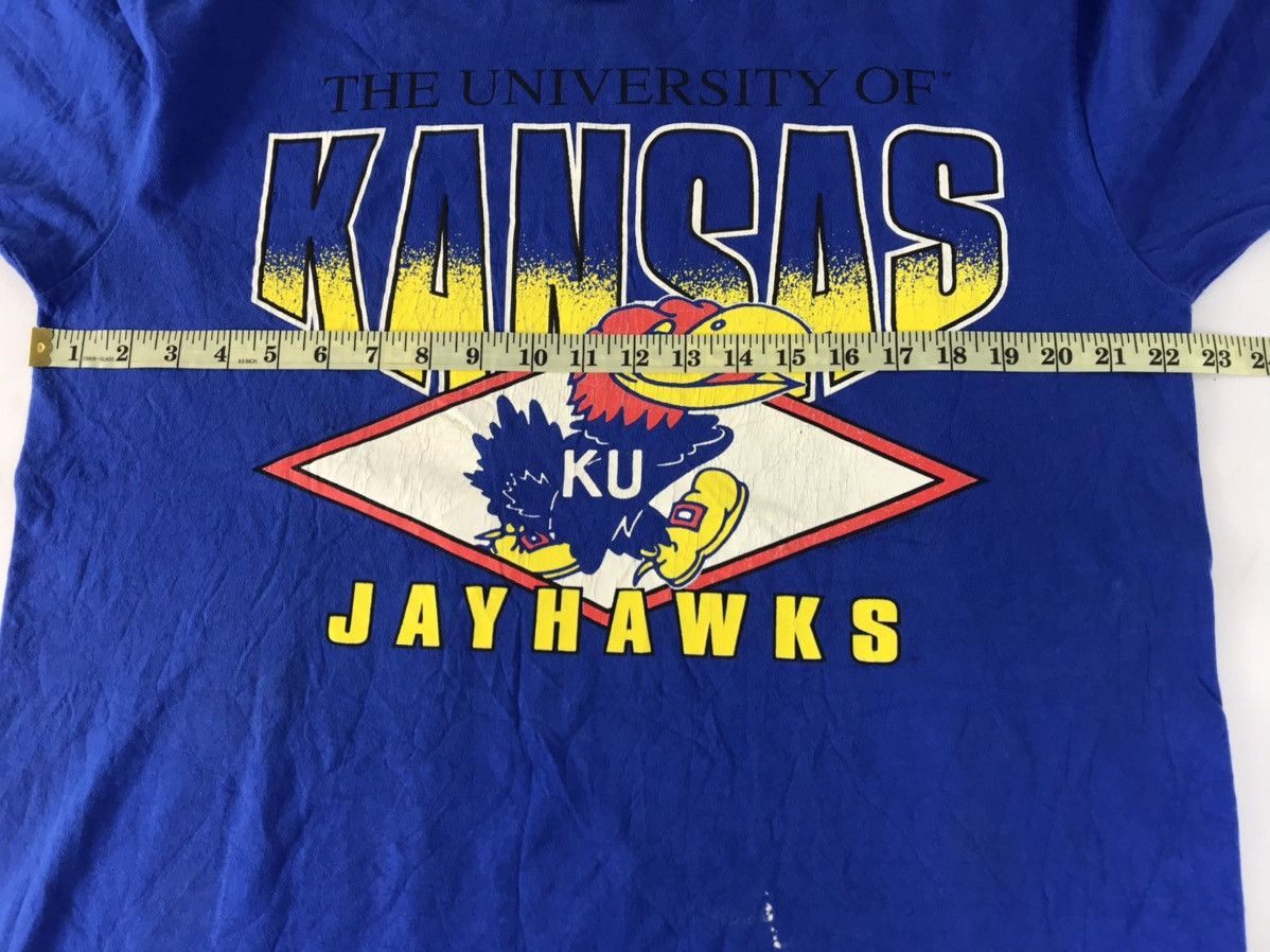 NBA × Vintage University Of Kansas Jawhawk Basketball Team Printed Tee Size US L / EU 52-54 / 3 - 7 Thumbnail