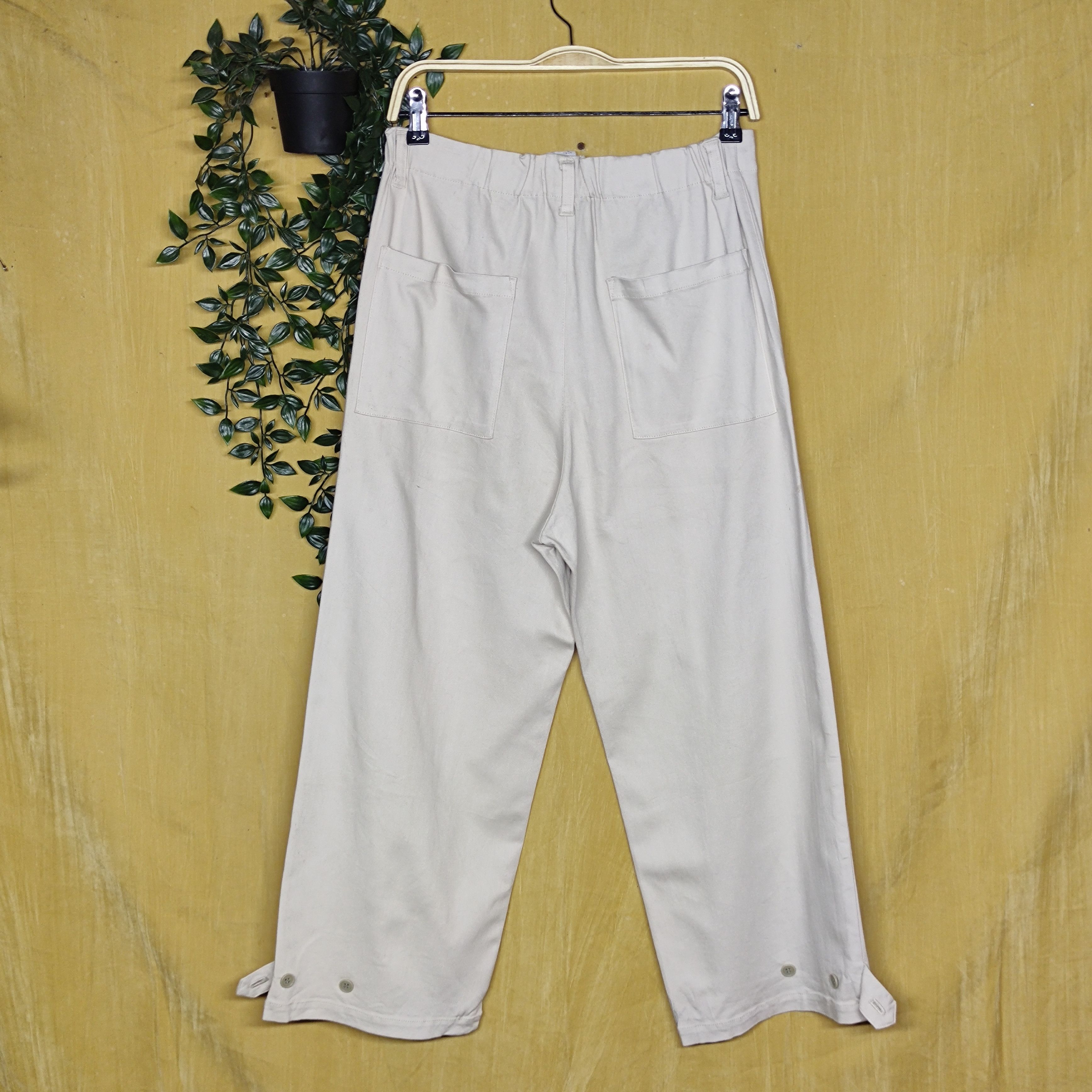 Issey Miyake a93 Plantation By ISSEY MIYAKE Palazzo Pants Size US 30 / EU 46 - 2 Thumbnail