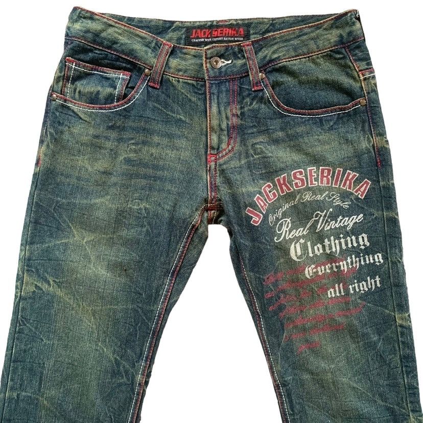 If Six Was Nine × Japanese Brand × Le Grande Bleu (L.G.B.) 🔥Steal🔥 Jack Serika Artist Style Hysteric Glamour Jeans Size US 32 / EU 48 - 2 Thumbnail