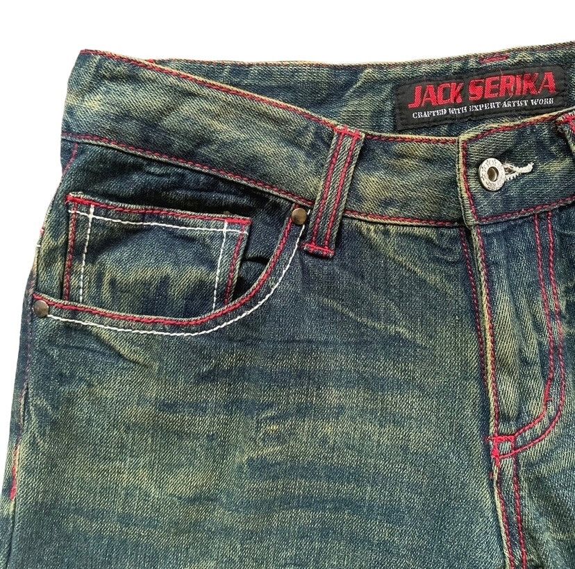 If Six Was Nine × Japanese Brand × Le Grande Bleu (L.G.B.) 🔥Steal🔥 Jack Serika Artist Style Hysteric Glamour Jeans Size US 32 / EU 48 - 5 Thumbnail