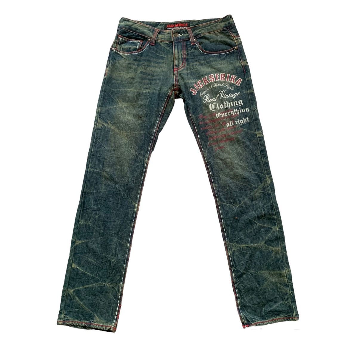 If Six Was Nine × Japanese Brand × Le Grande Bleu (L.G.B.) 🔥Steal🔥 Jack Serika Artist Style Hysteric Glamour Jeans Size US 32 / EU 48 - 1 Thumbnail