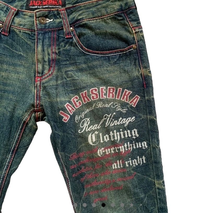 If Six Was Nine × Japanese Brand × Le Grande Bleu (L.G.B.) 🔥Steal🔥 Jack Serika Artist Style Hysteric Glamour Jeans Size US 32 / EU 48 - 4 Thumbnail