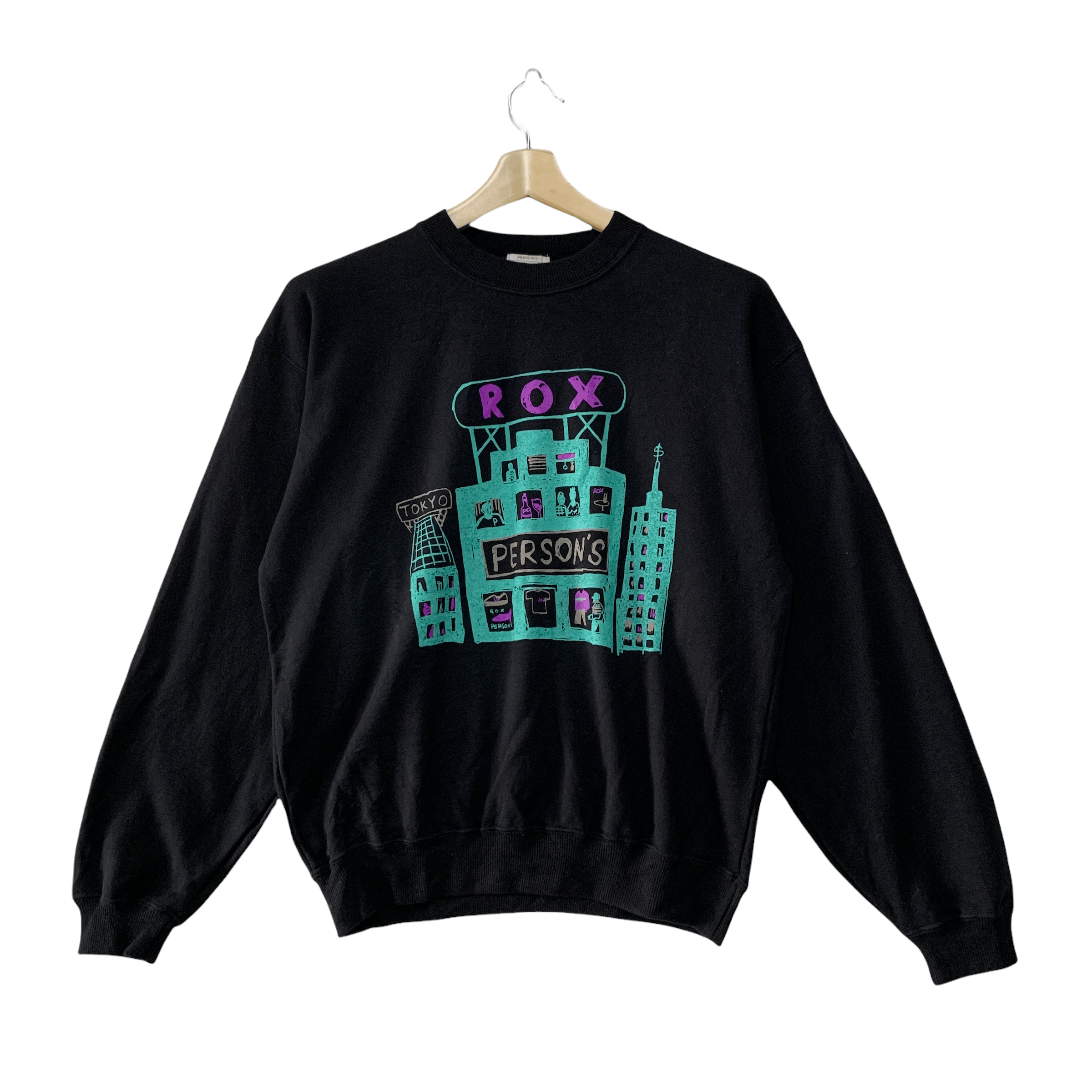 Person's ROX Graphic Logo Made in Japan Sweatshirt #3657-75