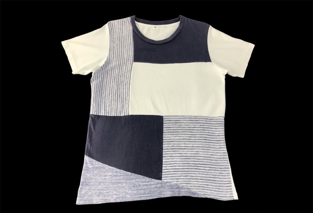 Japanese Brand × Takeo Kikuchi Vintage Takeo Kikuchi Patchwork Pattern Design Tee Size US M / EU 48-50 / 2 - 1 Thumbnail