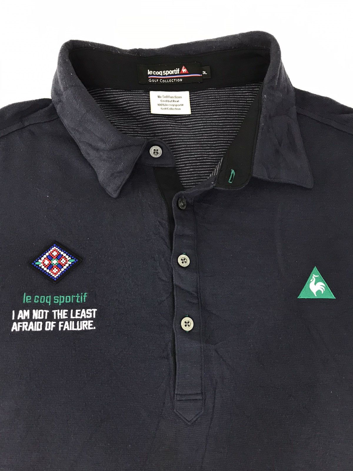 Le Coq Sportif × Vintage Vintage Le Coq Sportif Embroidery Logo Longsleeve Polo XXL Size US XXL / EU 58 / 5 - 3 Thumbnail