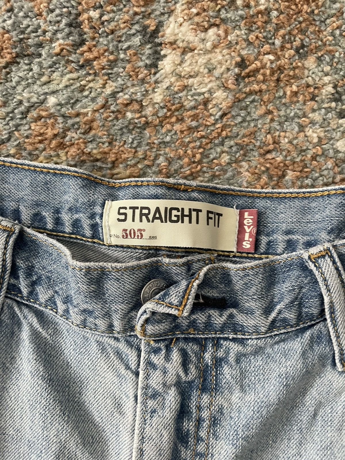 Levi's × Levi's Vintage Clothing × Vintage VTG Levi’s 505 Denim Shorts Ripped baggy 36 Size US 36 / EU 52 - 4 Thumbnail