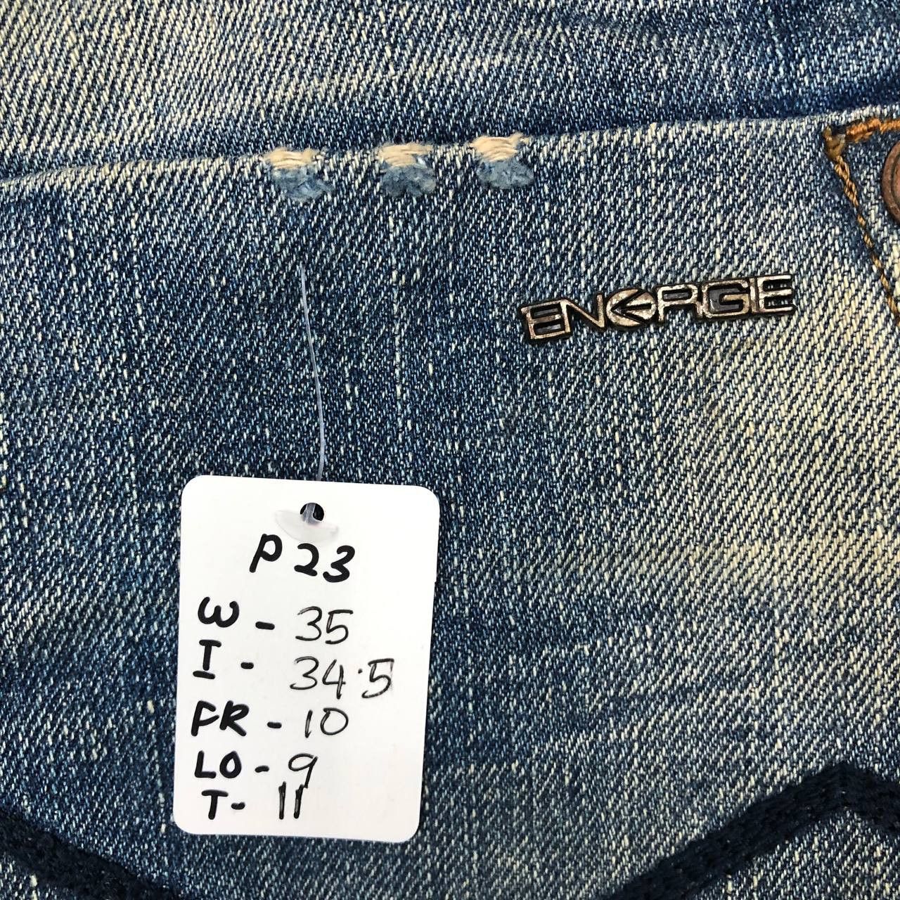 Energie P23 ENERGIE DISTRESSED DENIM JEANS Size US 35 - 17 Thumbnail