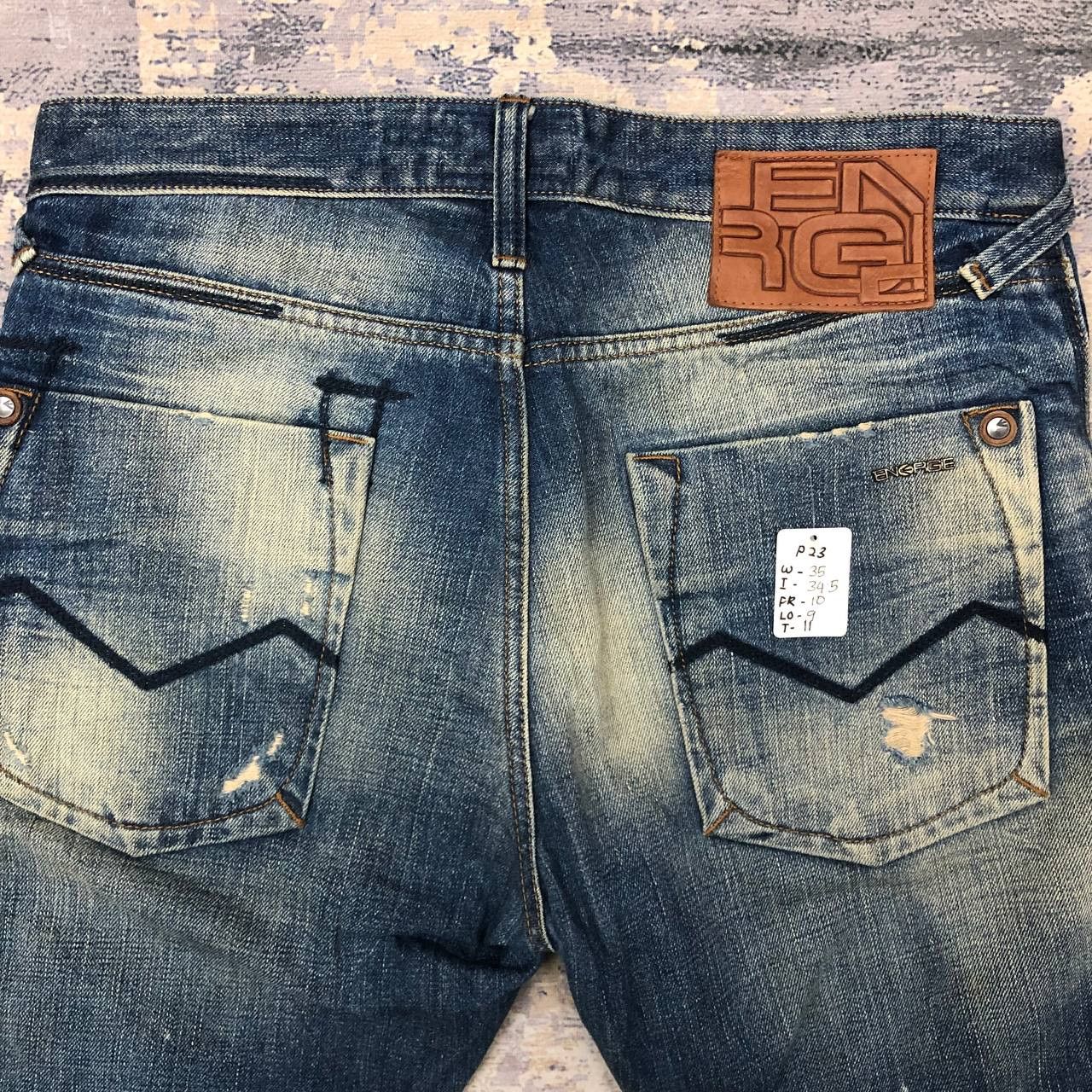 Energie P23 ENERGIE DISTRESSED DENIM JEANS Size US 35 - 14 Thumbnail