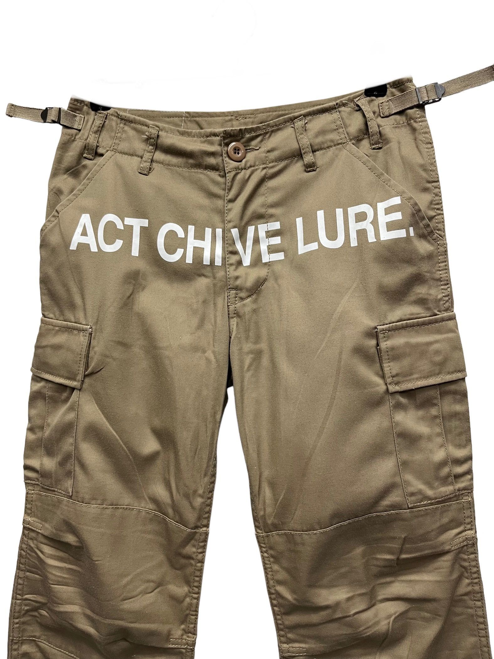 Japanese Brand ACT CHIVE LURE by Redark Poly-Cotton Cargo Pants Size US 29 - 3 Thumbnail