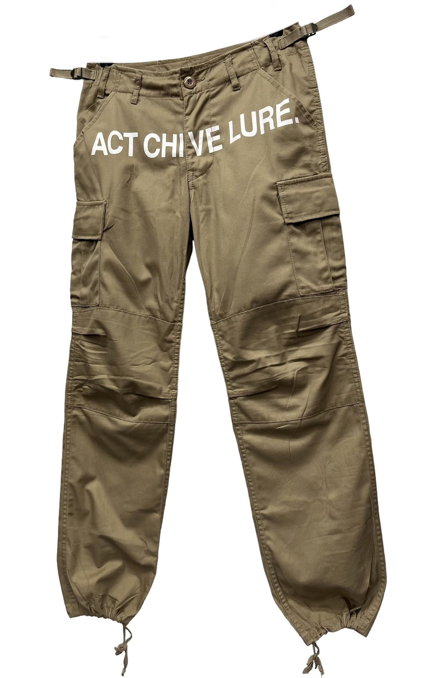 Japanese Brand ACT CHIVE LURE by Redark Poly-Cotton Cargo Pants Size US 29 - 2 Thumbnail
