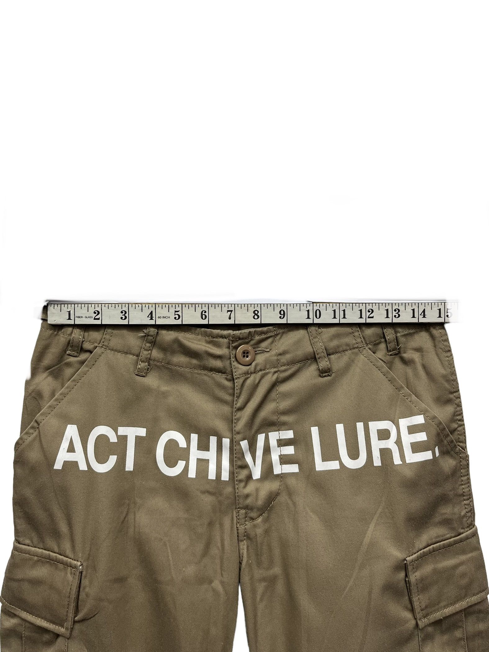 Japanese Brand ACT CHIVE LURE by Redark Poly-Cotton Cargo Pants Size US 29 - 6 Thumbnail