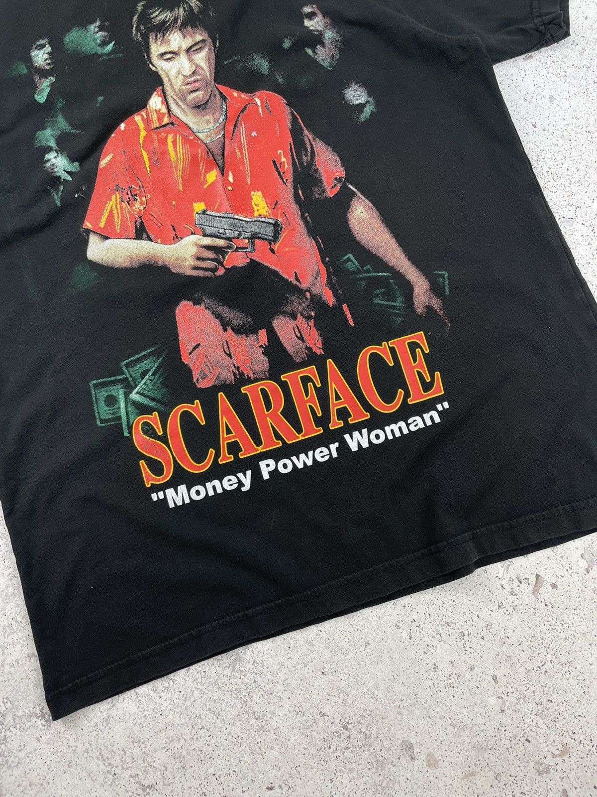Vintage 90’s Vintage Scarface “Money Power Woman” Tee T-Shirt Size US L / EU 52-54 / 3 - 3 Thumbnail