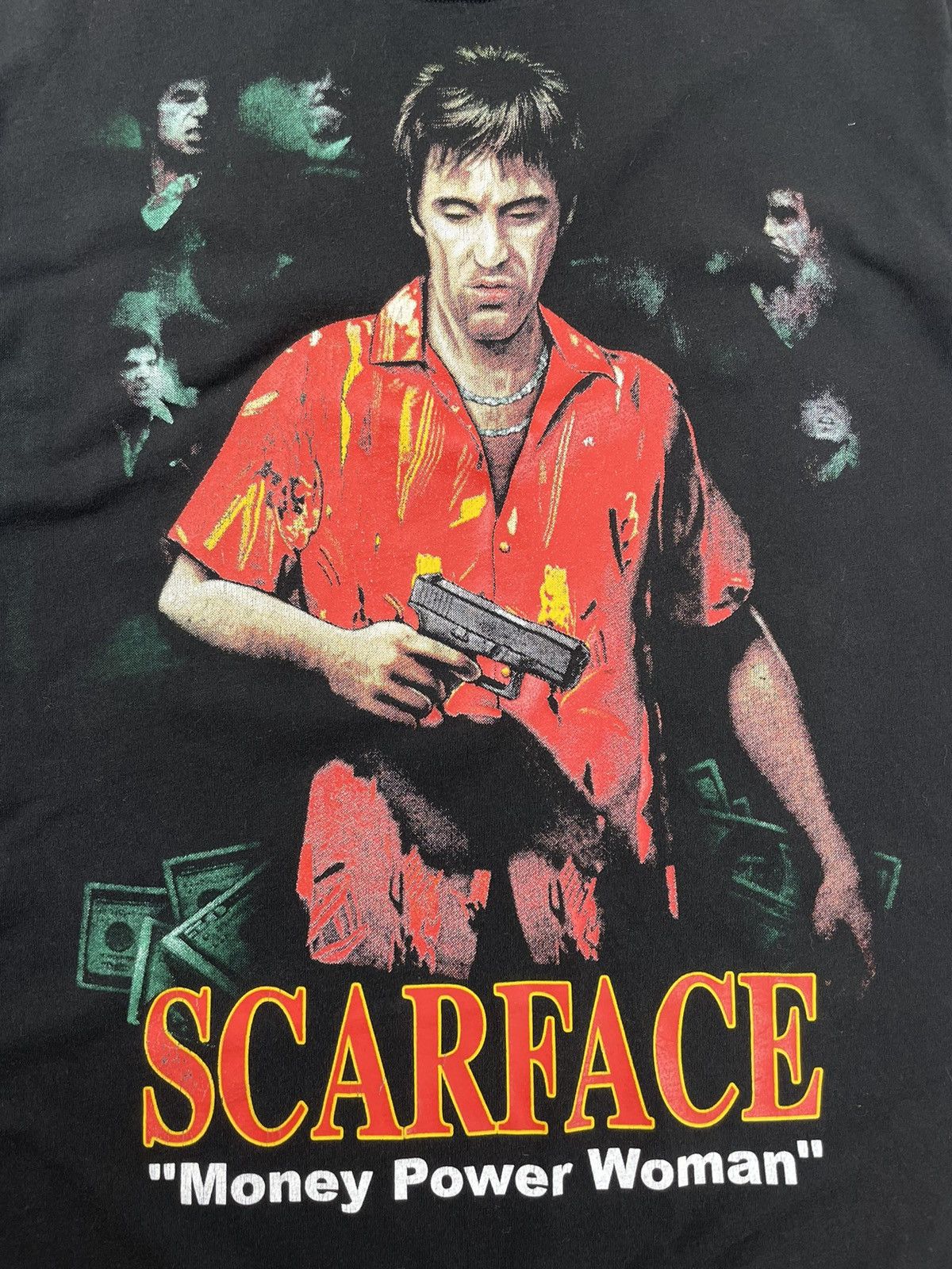 Vintage 90’s Vintage Scarface “Money Power Woman” Tee T-Shirt Size US L / EU 52-54 / 3 - 4 Thumbnail