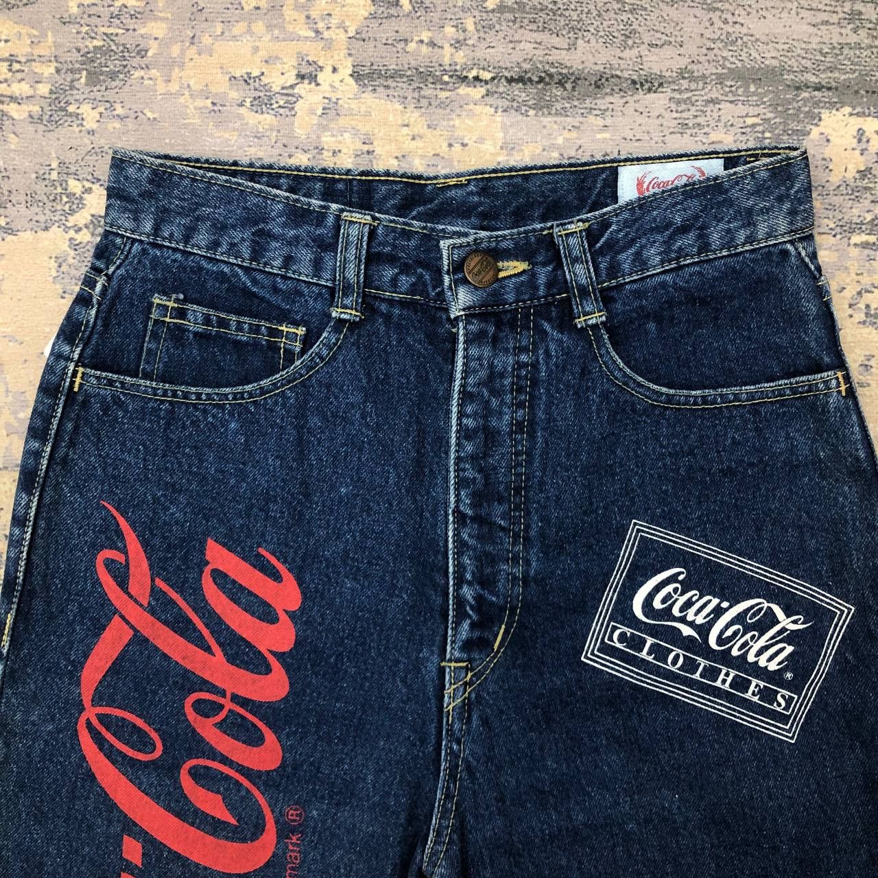 Coca Cola P25 VTG 90s COCA COLA HIGH WAIST SKINNY JEANS sz M Size 26" / US 2 / IT 38 - 4 Thumbnail