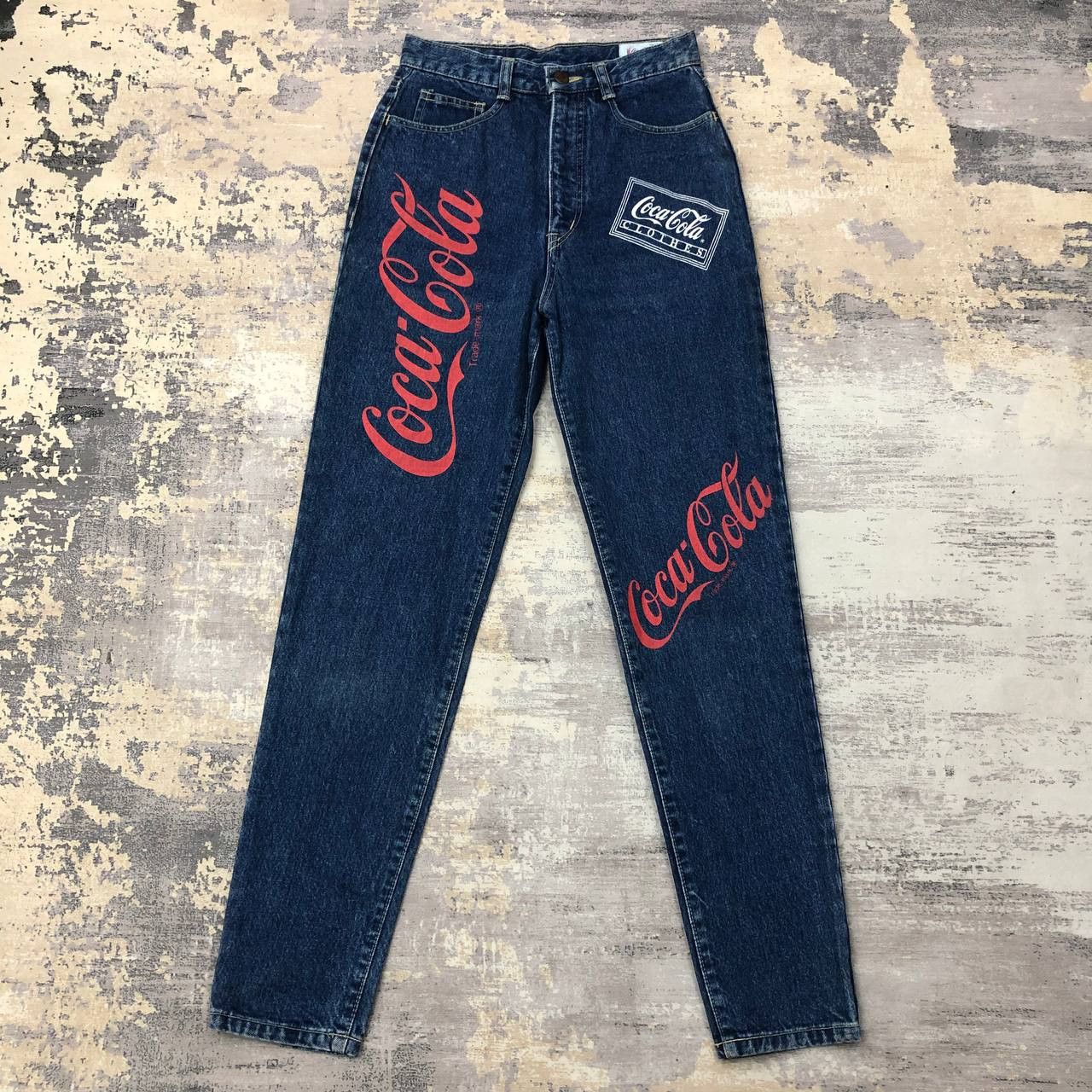 Coca Cola P25 VTG 90s COCA COLA HIGH WAIST SKINNY JEANS sz M Size 26" / US 2 / IT 38 - 1 Thumbnail